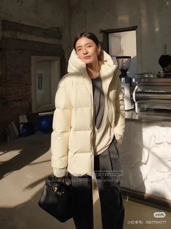 Jil Sander Jil Sander size 34 Beige zippered down jacket with hood Size M / US 6-8 / IT 42-44 - 7 Thumbnail