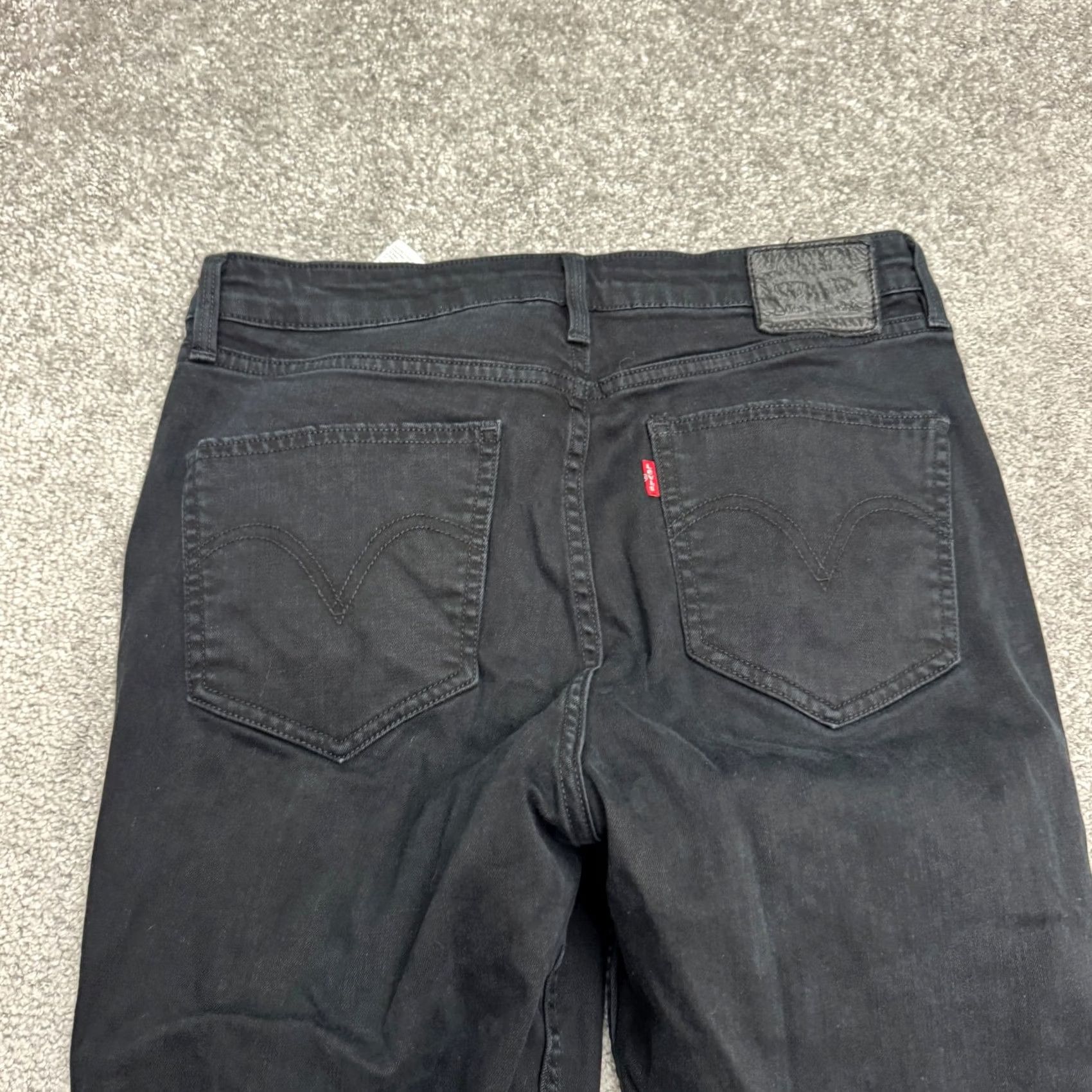 Levi's Levi's 512 Slim Fit Taper Denim Jeans Womens 30x32 Black Cotton Blend Stretch Size 30" / US 8 / IT 44 - 6 Thumbnail