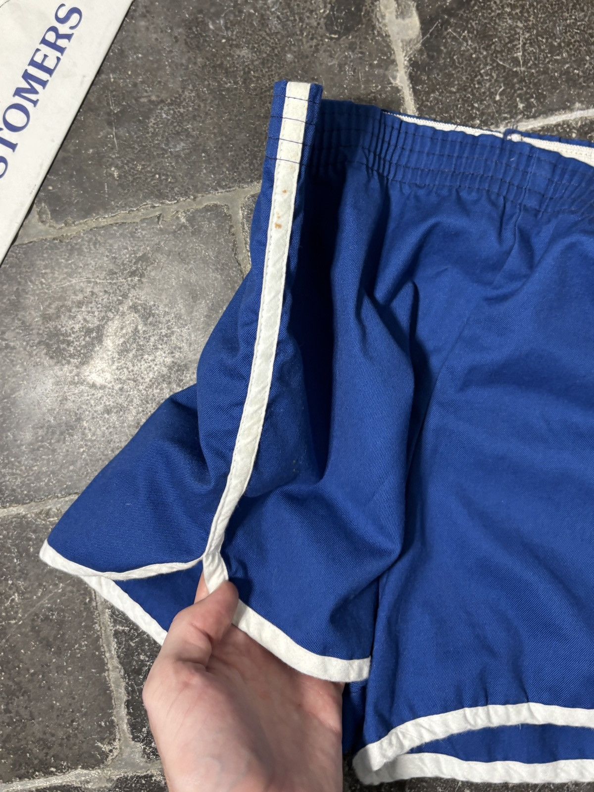 Vintage 1980s Vintage Gym Shorts 80s Short Short Cotton Sport Tennis Size US 36 / EU 52 - 6 Thumbnail