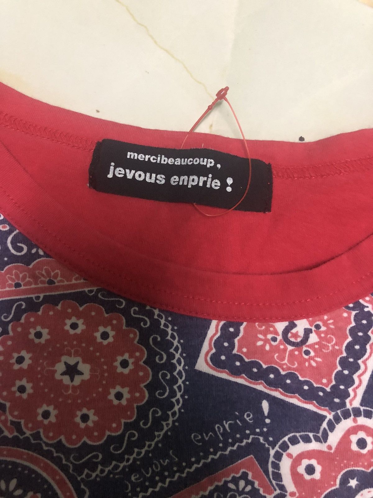 mercibeaucoup Vintage Mercibeaucoup Jevous Enprie Shirt Red Te Size US S / EU 44-46 / 1 - 6 Thumbnail