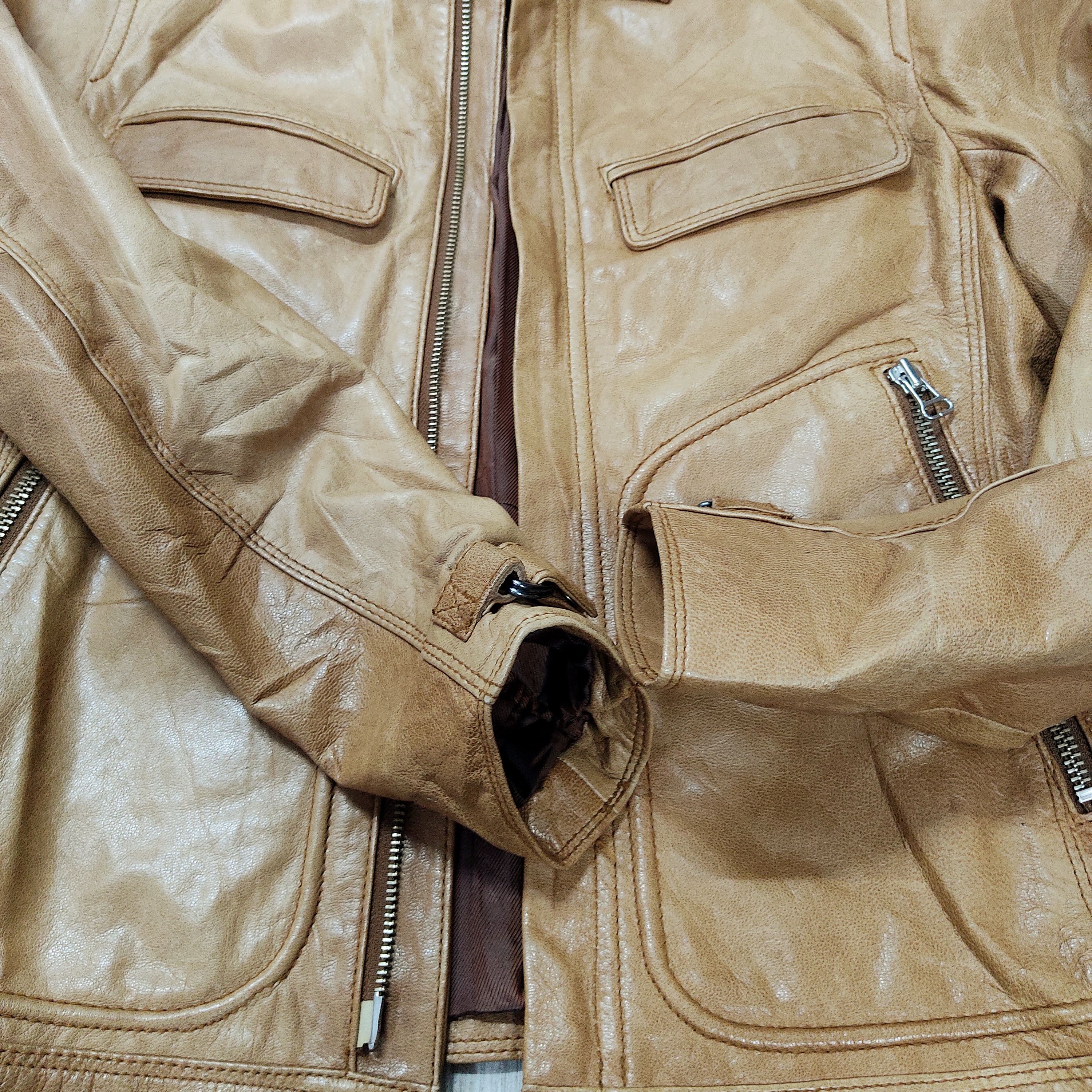 Bark Bark Tannage Goat Skin Tan Leather Jacket Size US XS / EU 42 / 0 - 5 Thumbnail