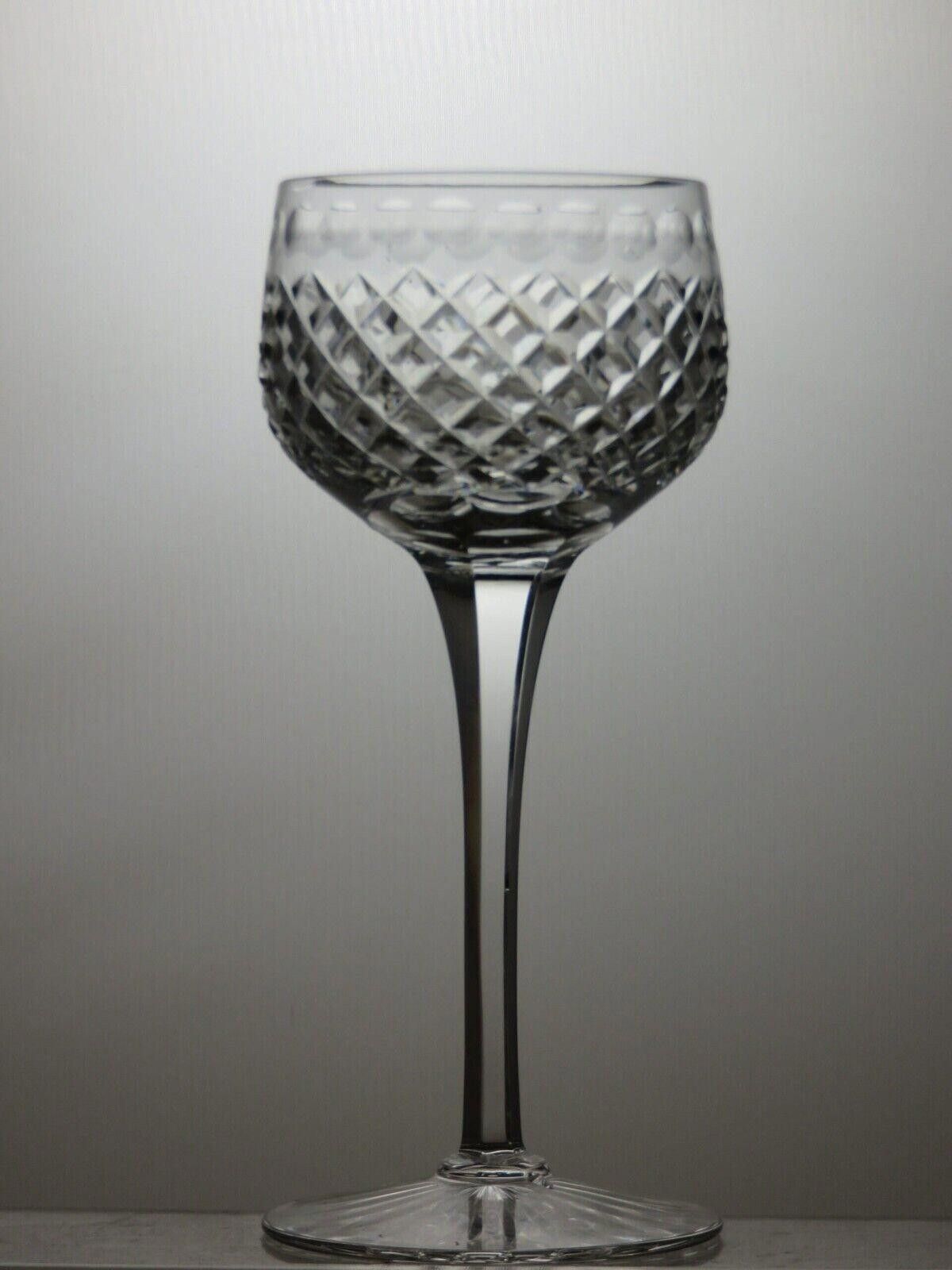 Starter Stuart Crystal Hardwicke Cut Set Of 2 Wine Hock Glasses 7" Size ONE SIZE - 2 Thumbnail