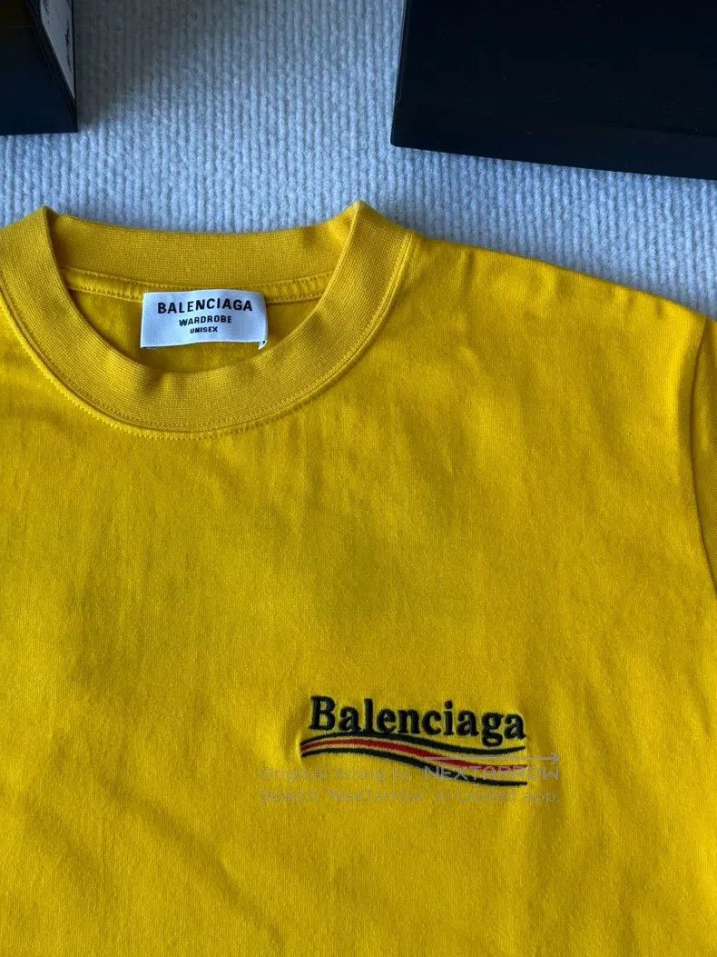 Balenciaga Balenciaga Yellow Coca-Cola Embroidered Short-Sleeve Size US L / EU 52-54 / 3 - 3 Thumbnail