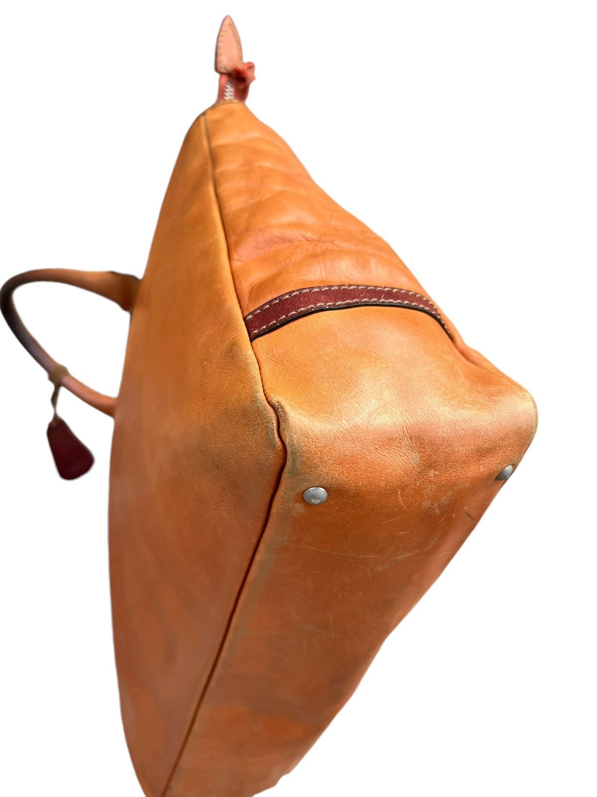 Leather Deux Moncx Artisan Made Japan Distress Patina Leather Bag Size ONE SIZE - 15 Thumbnail