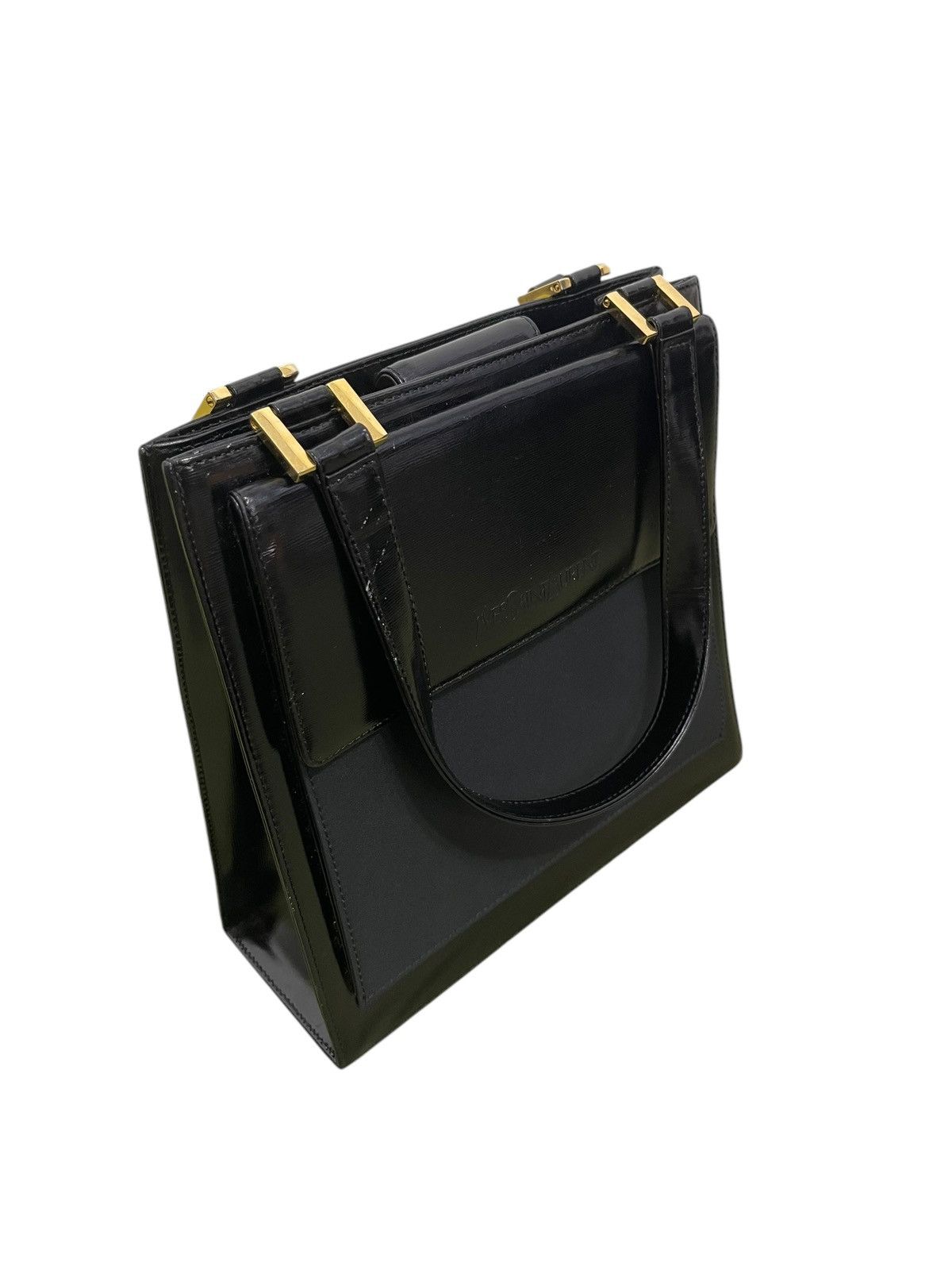 Yves Saint Laurent Full Leather YSL Yves Saint Laurent Vtg Hand Bag 1🟩6 Size ONE SIZE - 4 Thumbnail