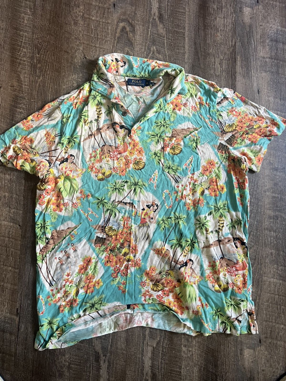 Polo Ralph Lauren Ralph Lauren Hawaiian Polo Size US XL / EU 56 / 4 - 1 Thumbnail