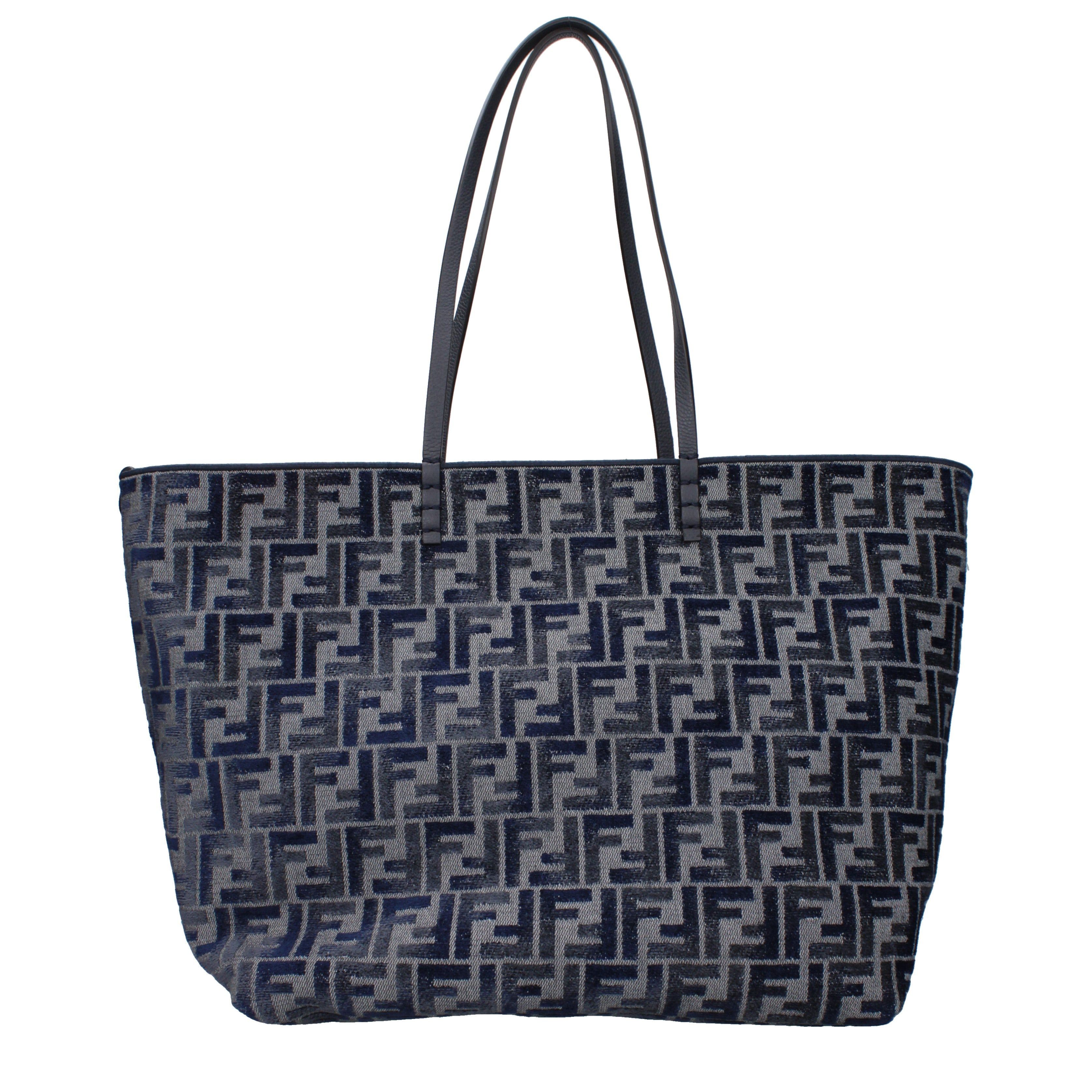 Fendi Shoulder Bag In Fabric in Blue, Women's