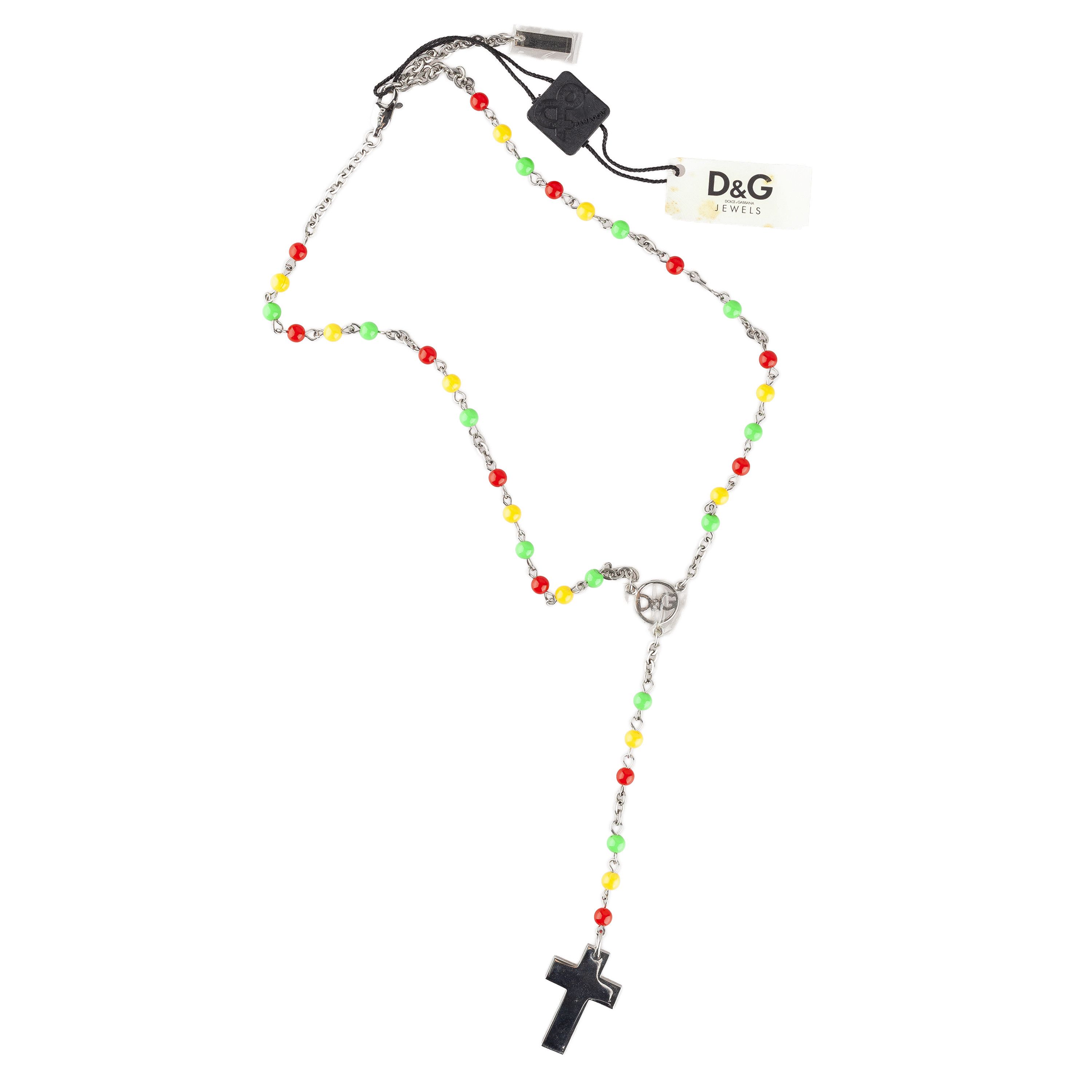 Dolce & Gabbana Dolce & Gabbana Vintage Rasta Rosary Necklace Size ONE SIZE - 1 Thumbnail