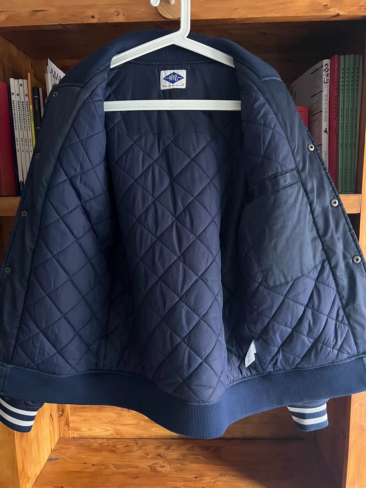 Madness Madness 14AW Indigo Dyed Baseball Jacket Size US L / EU 52-54 / 3 - 7 Thumbnail