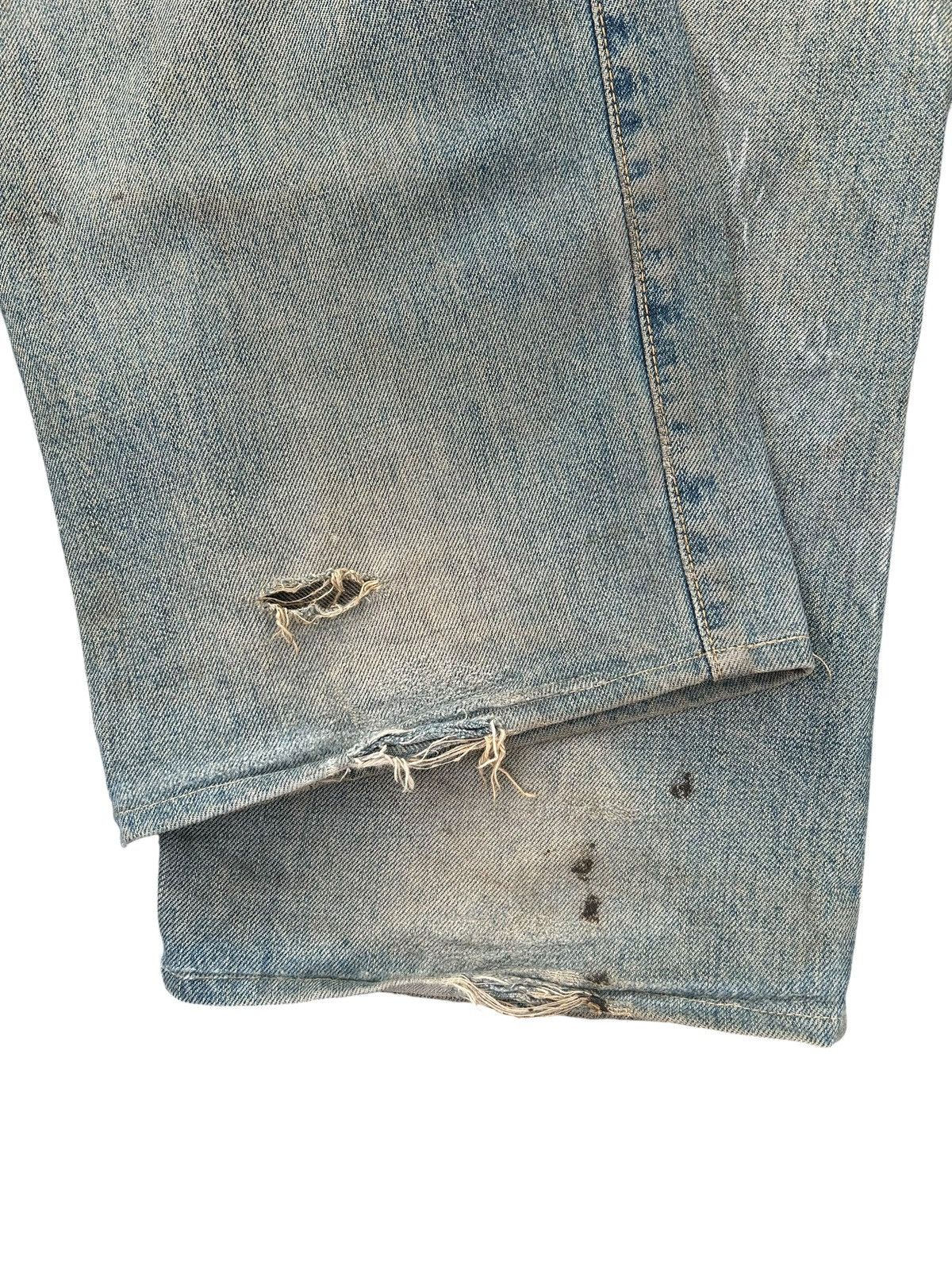 Kapital Thrashed Vintage Edwin 505X Selvedge Rusty Denim Jeans Size US 33 - 17 Thumbnail