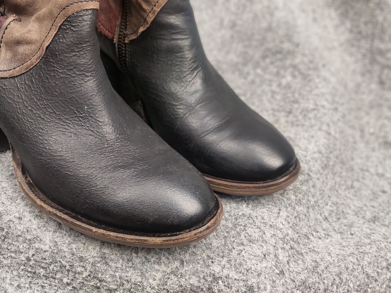 A.S.98 A.S.98 Vintage Boho AirStep Leather Ankle Heel Zip Boots Size US 9 / IT 39 - 17 Thumbnail