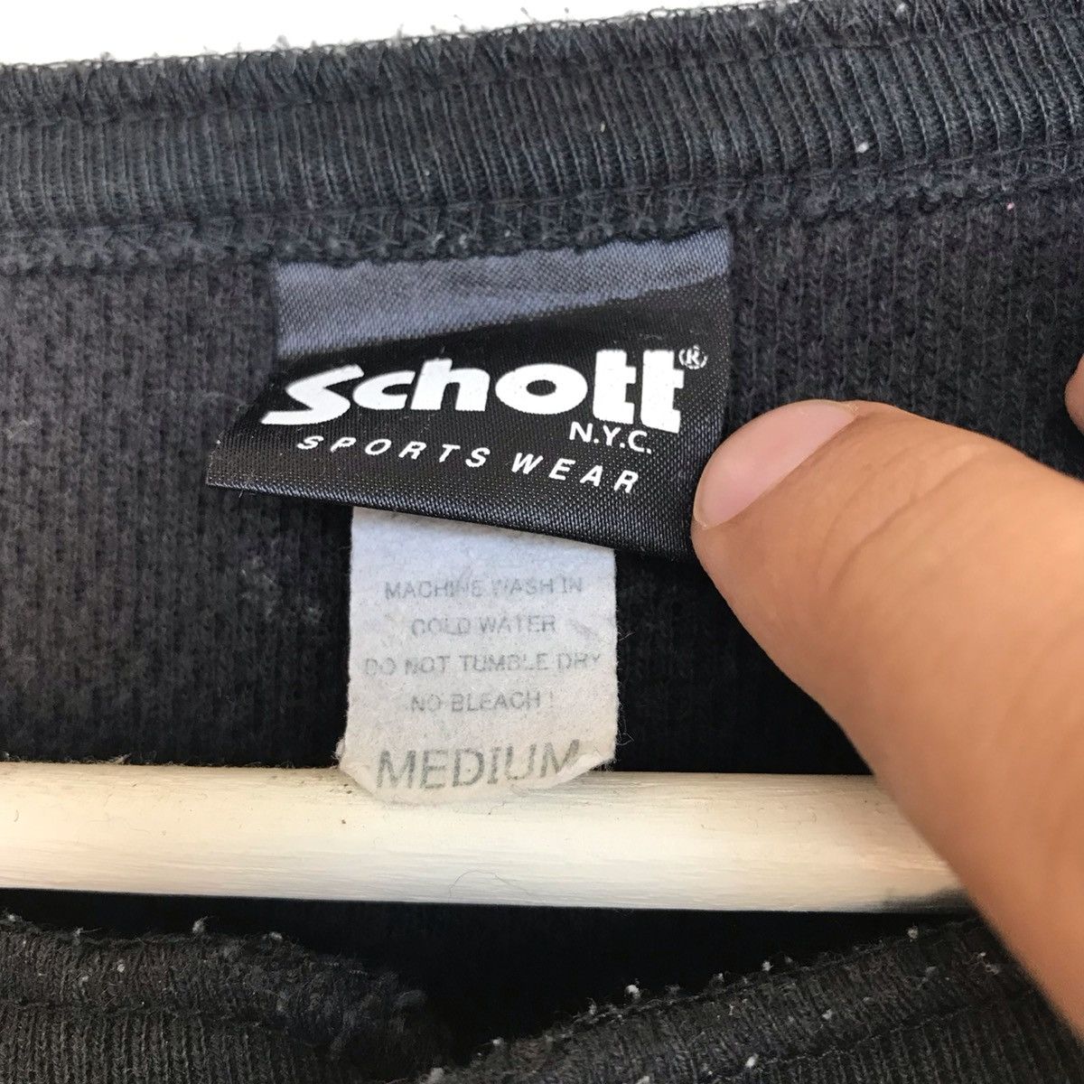 Schott Schott nyc USA crewneck button knitted sweater Size US M / EU 48-50 / 2 - 5 Thumbnail