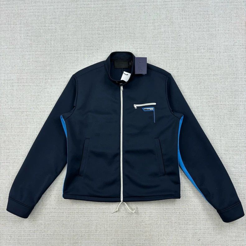Prada PRADA Logo Stand Collar Zip Jacket Size US L / EU 52-54 / 3 - 1 Thumbnail