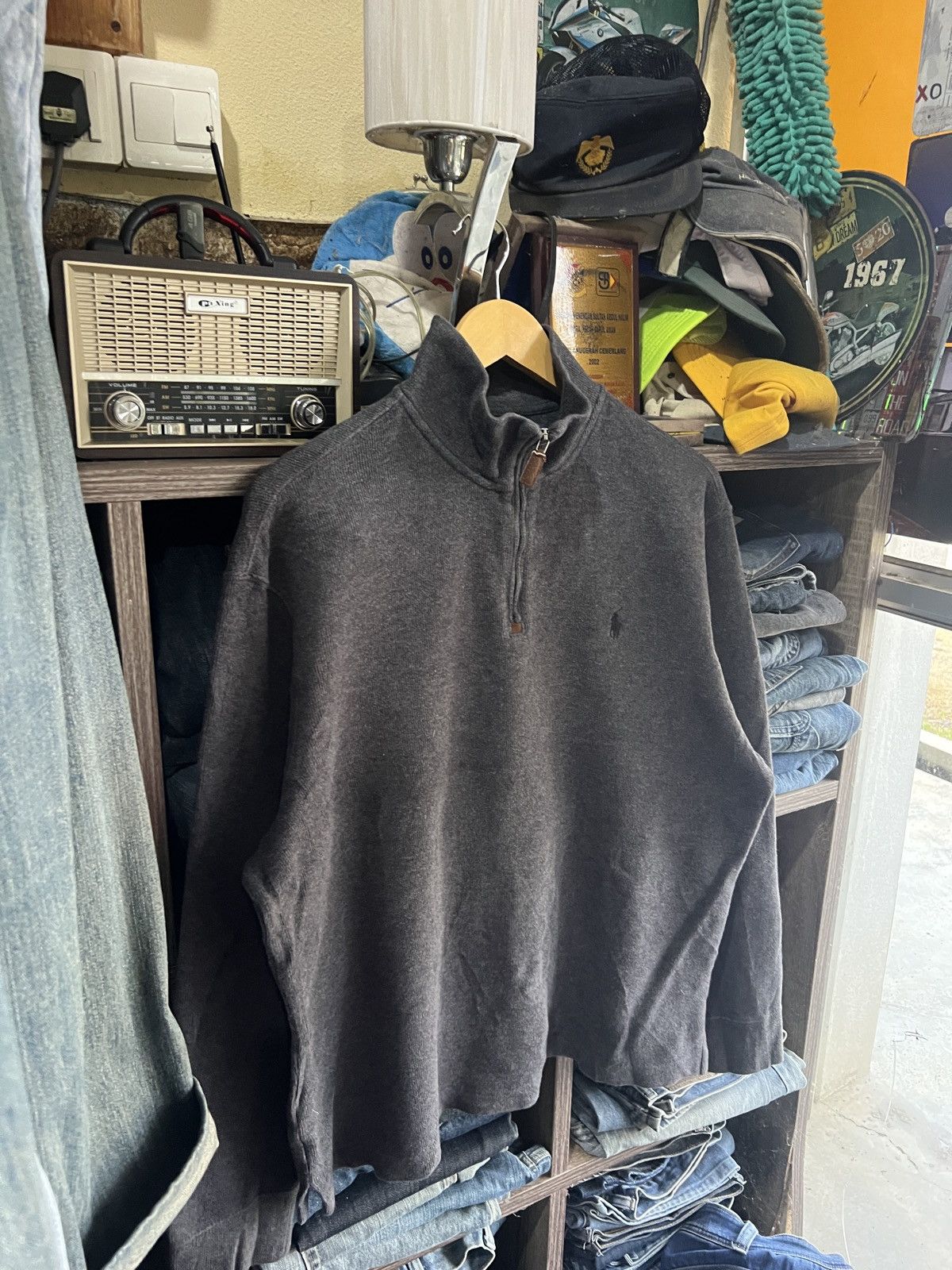 Polo Ralph Lauren 🔥Vintage Polo Ralph Lauren Half Zipper Fleece Size US L / EU 52-54 / 3 - 3 Thumbnail