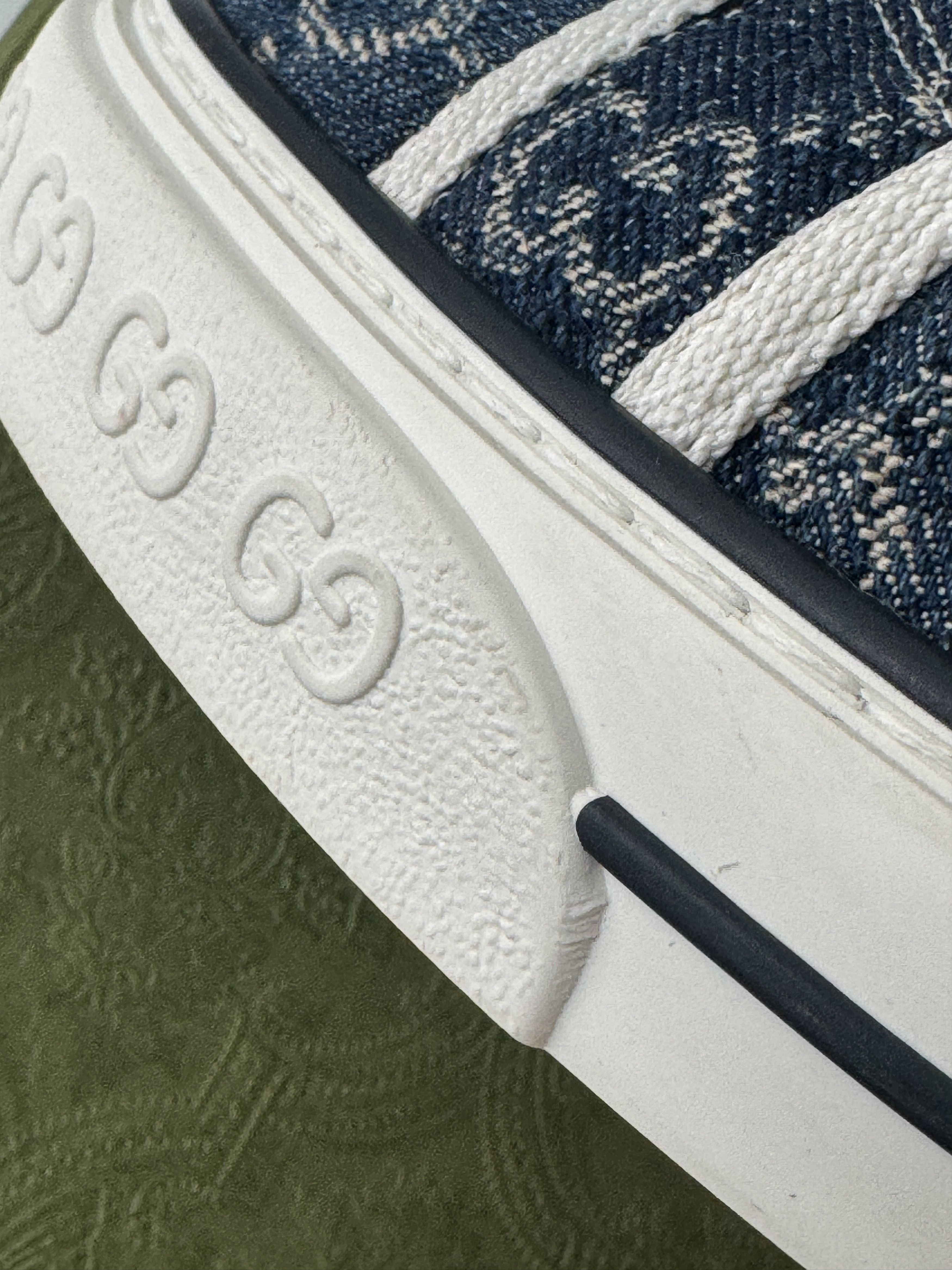 Gucci size 13G - Gucci Tennis Denim Sneakers GG print Size US 13 / EU 46 - 7 Thumbnail
