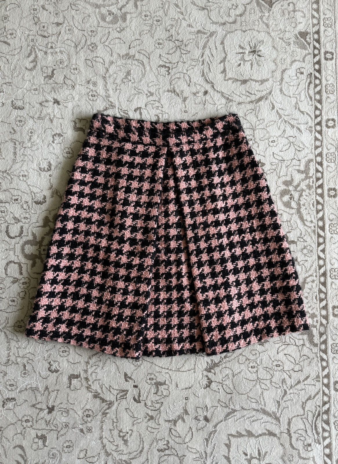 Moschino Moschino Cheap and Chic Houndstooth High Waist Wool Skirt Size 28" / US 6 / IT 42 - 9 Thumbnail