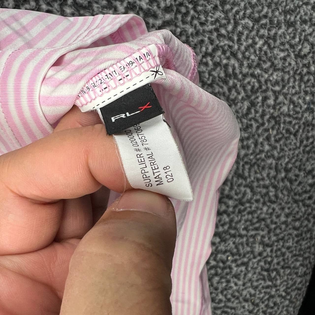 RLX Ralph Lauren RLX Ralph Lauren Golf Polo Shirt Men Striped Short Sleeve L Size US L / EU 52-54 / 3 - 6 Thumbnail