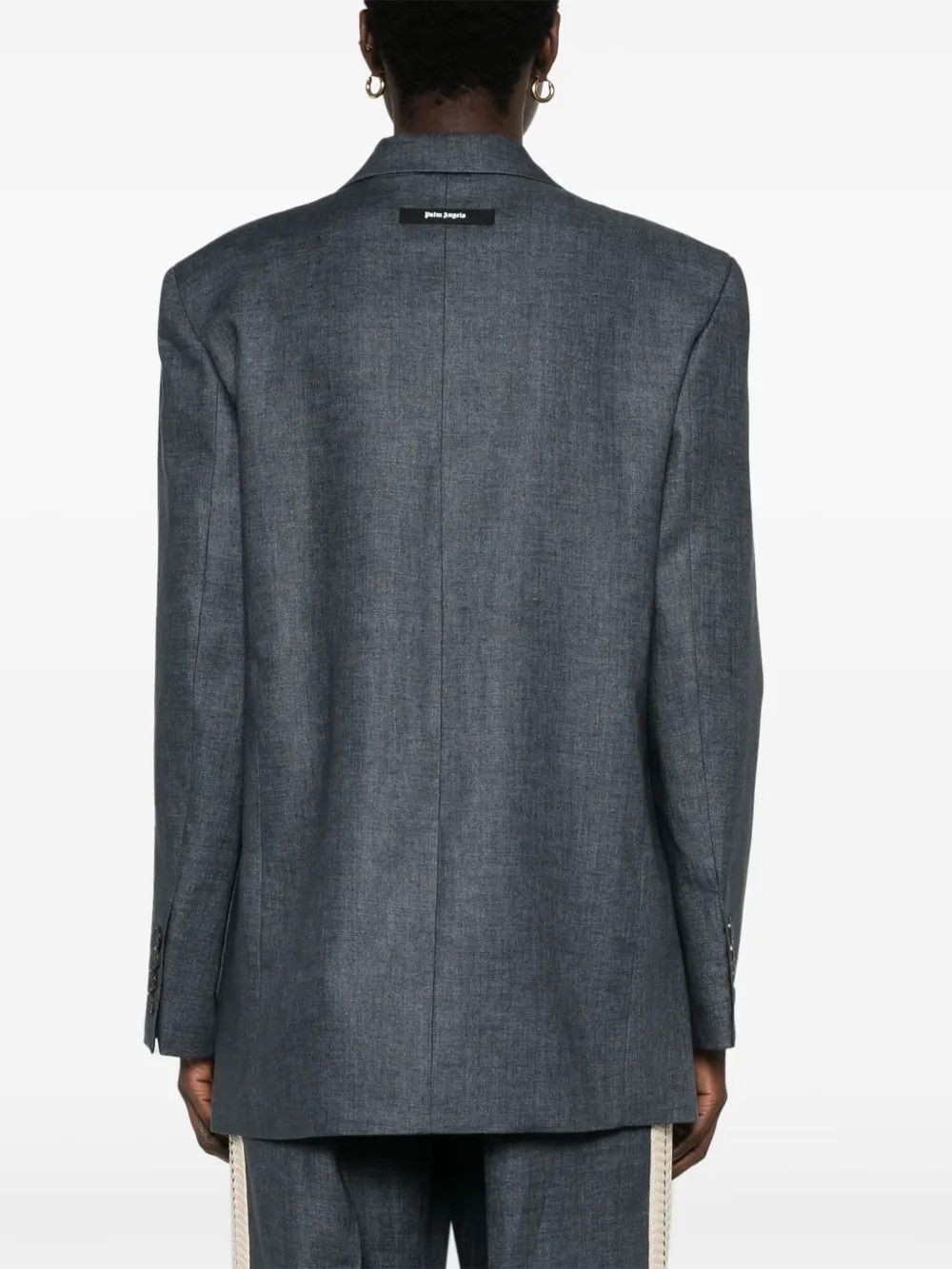 Palm Angels o1y1125 Blazer in Slate Blue Size XS / US 0-2 / IT 36-38 - 3 Thumbnail
