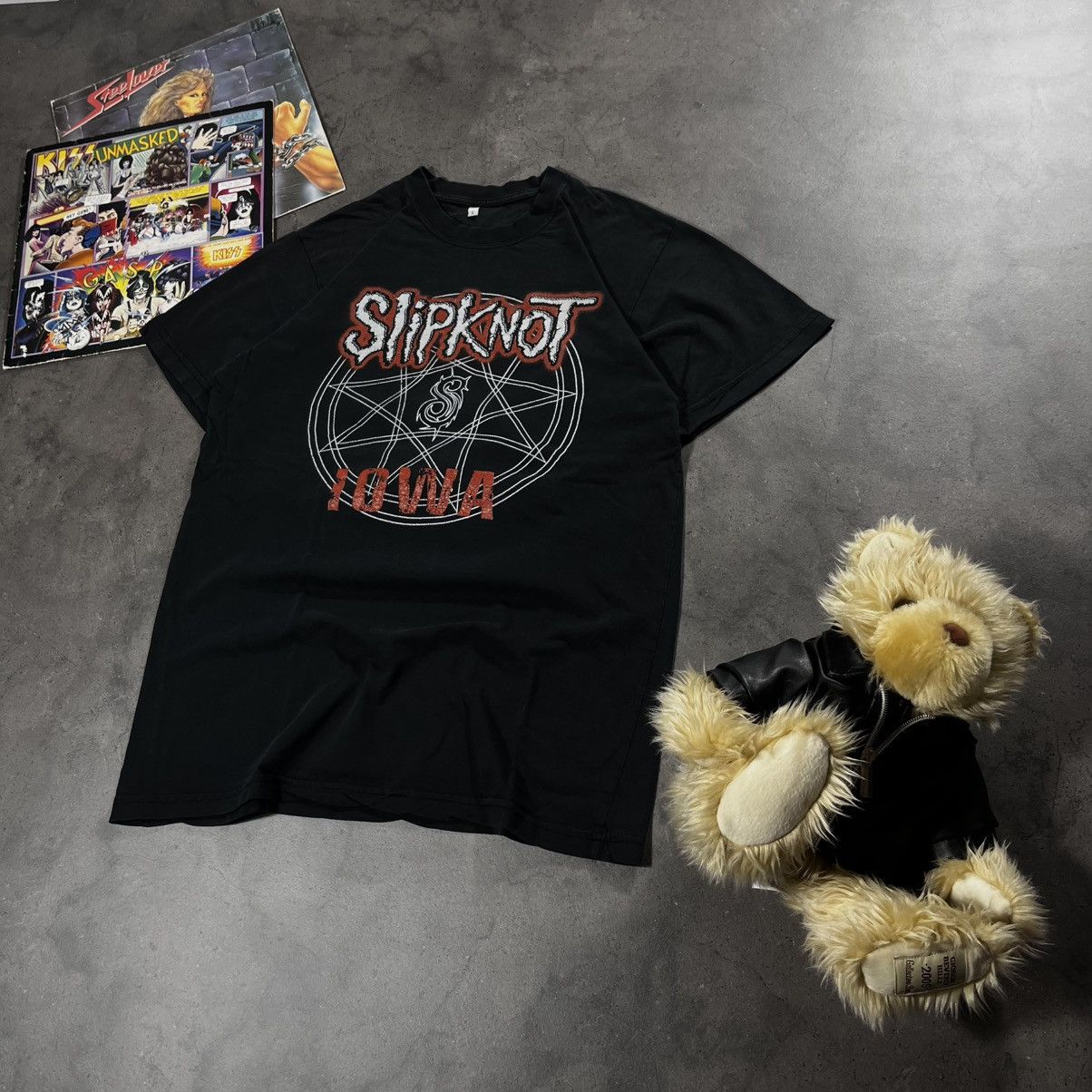 Slipknot Vintage 00s Slipknot Iowa goat big logo heavy metal tee Size US L / EU 52-54 / 3 - 9 Thumbnail