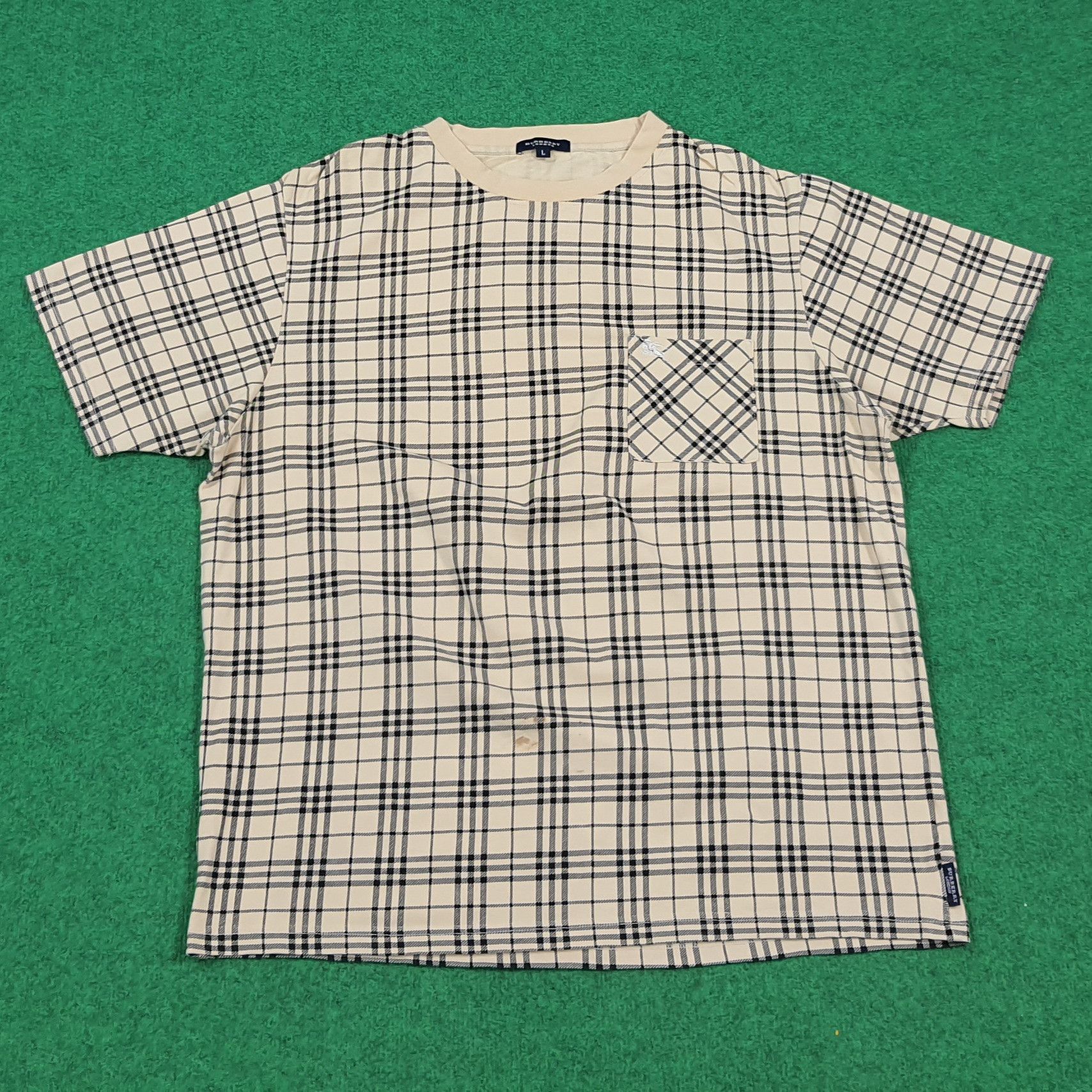 Burberry Vintage Burberry Pocket Nova Check Designer Tshirt C299N55 Size US XL / EU 56 / 4 - 3 Thumbnail