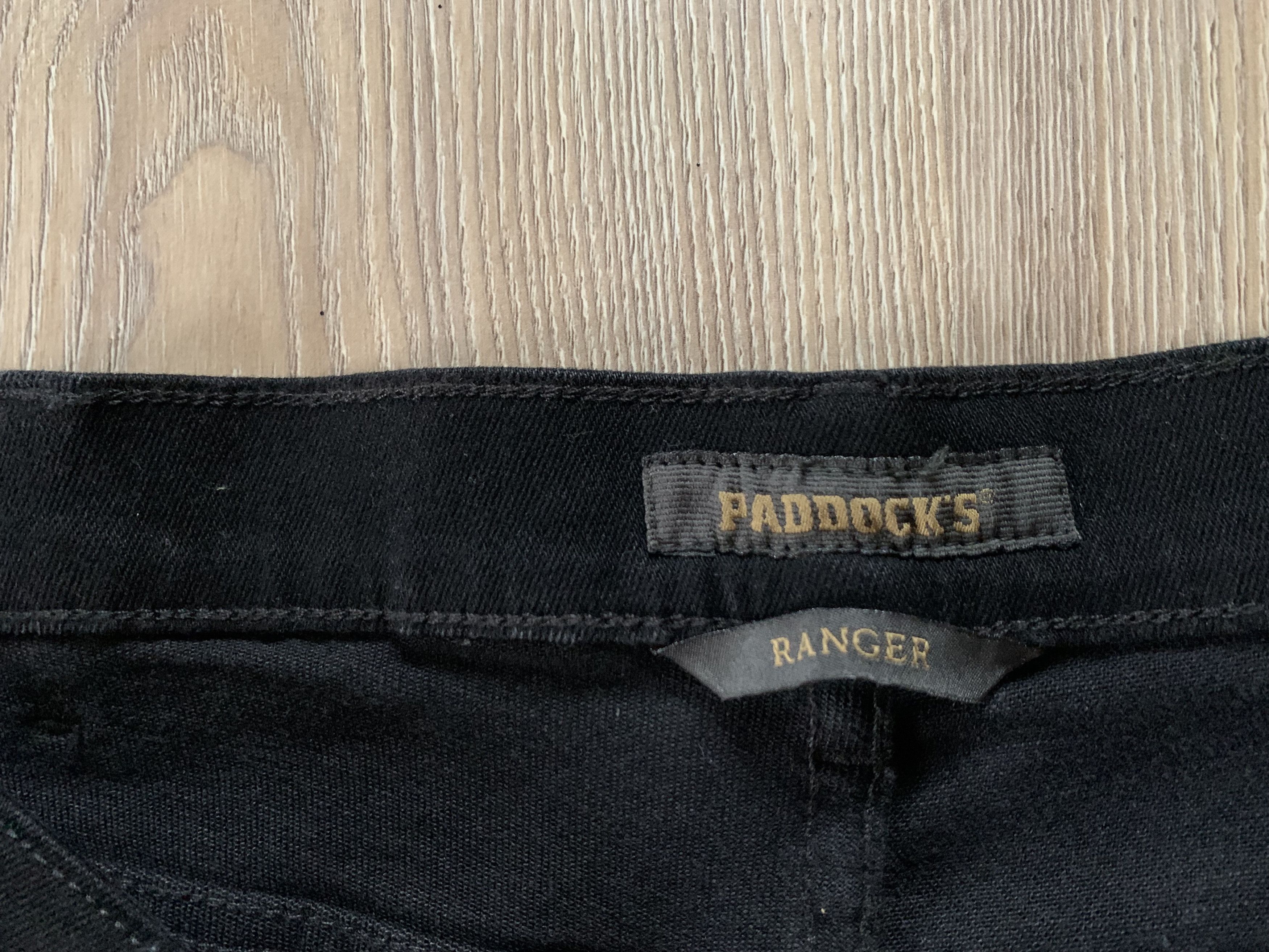 Designer Paddock's Ranger Black Denim Jeans Size US 40 / EU 56 - 7 Thumbnail