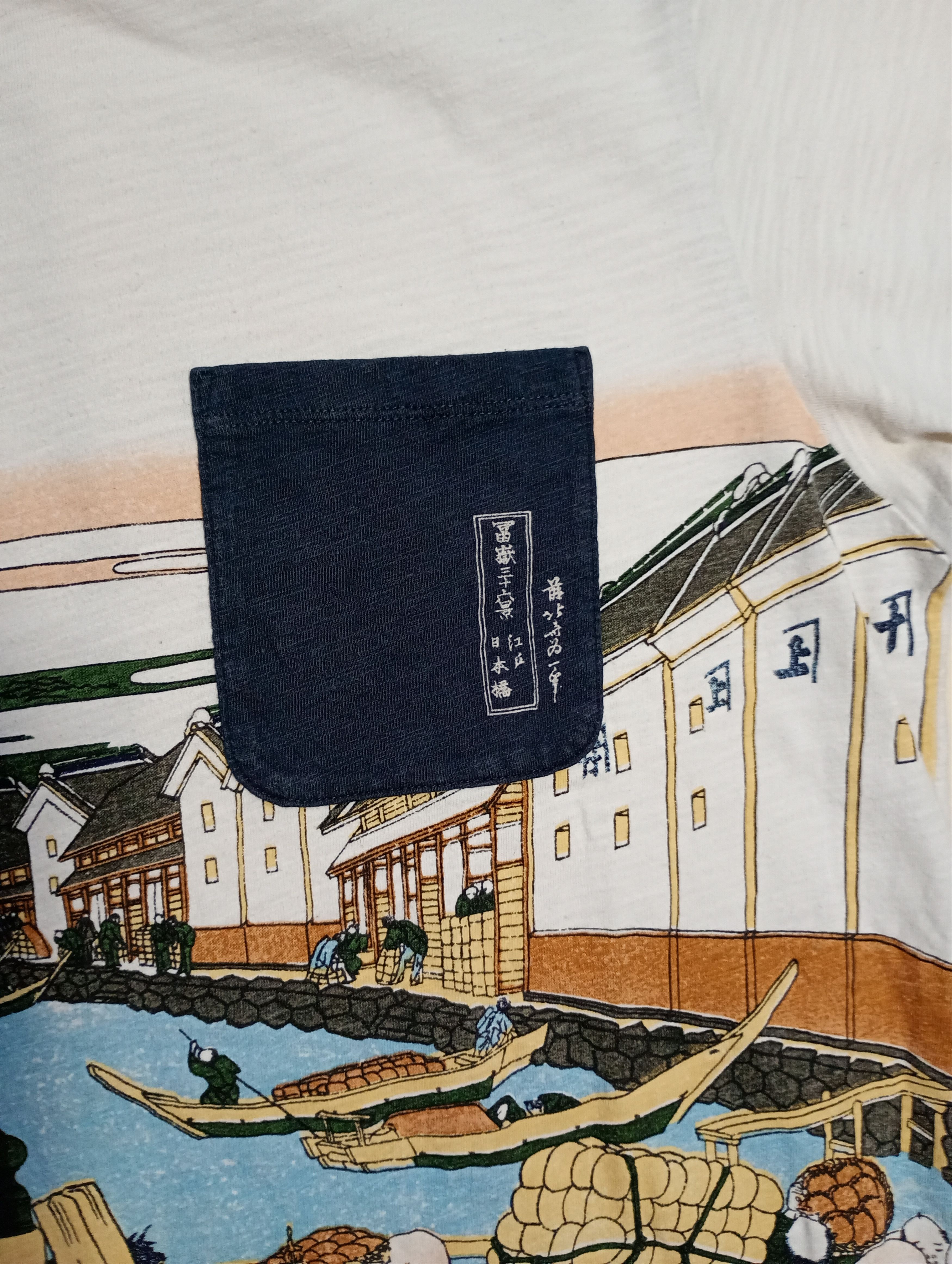 Uniqlo Uniqlo Hokusai Blue T-Shirt Size US L / EU 52-54 / 3 - 7 Thumbnail