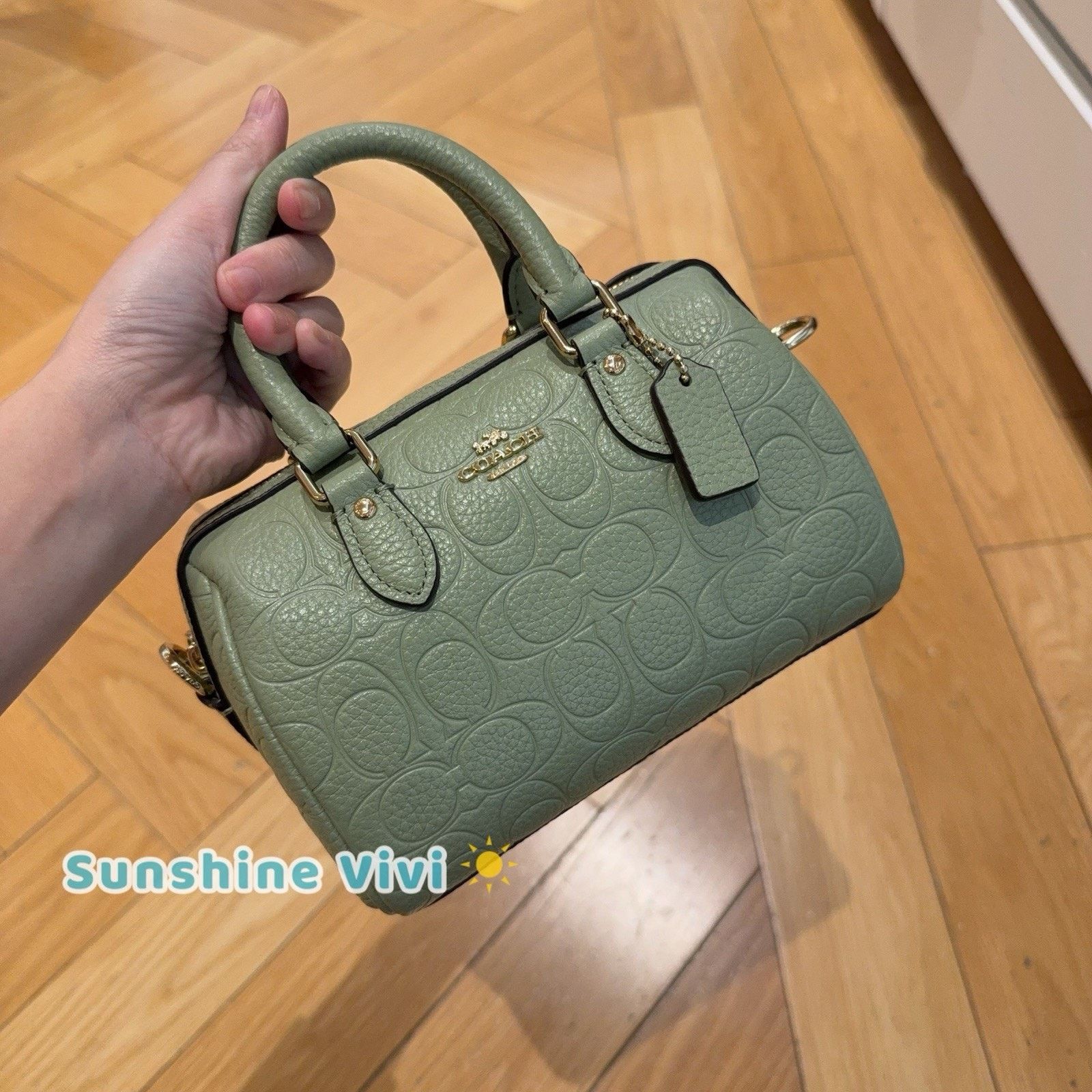 Coach NWT Coach Mini Rowan Crossbody Bag CEW07 leather Pistachio Size ONE SIZE - 1 Thumbnail