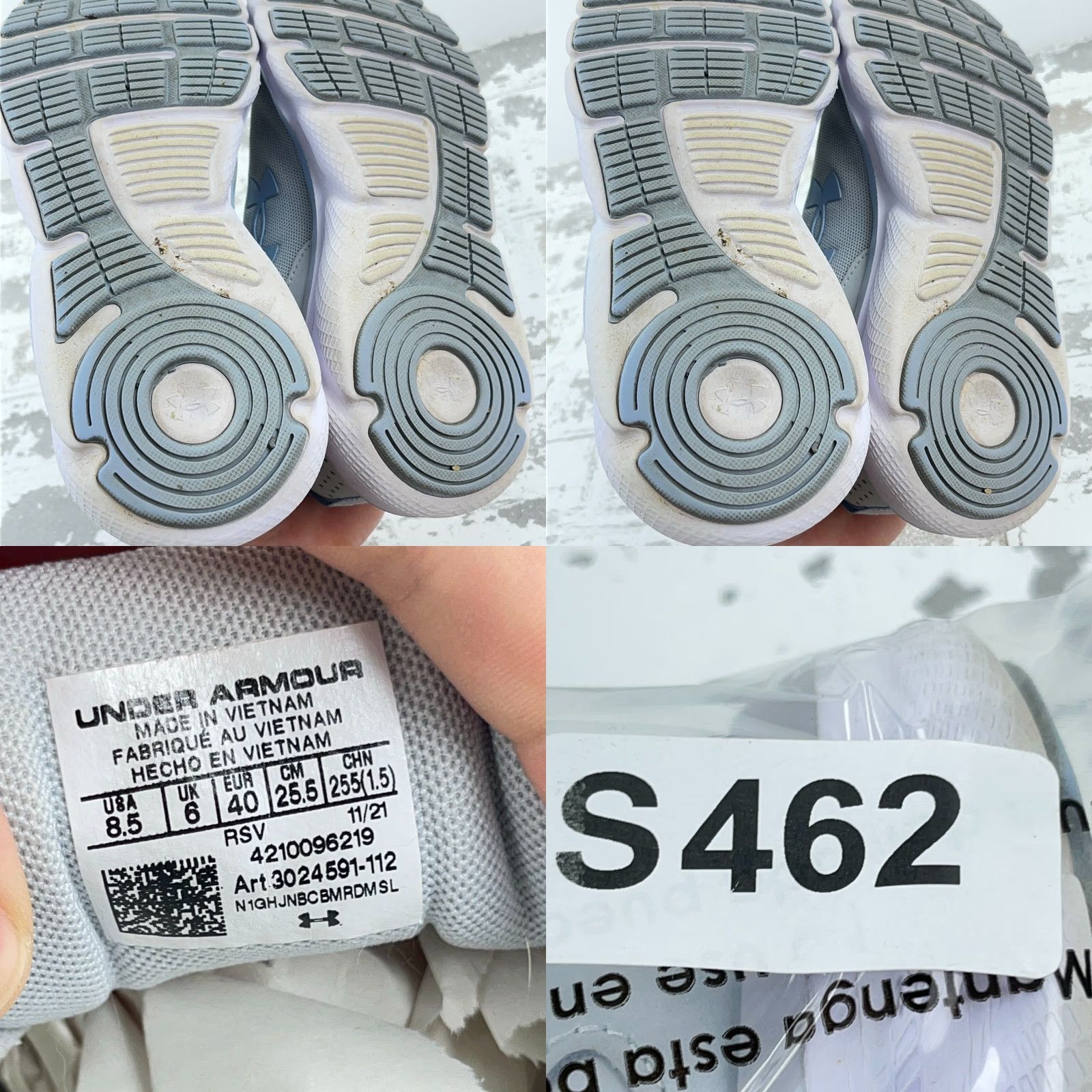 Under Armour Under Armour Charged Assert 9 Sneakers Women's 8.5 Gray Cushioned Running & Jogging Low Top Size US 6 / IT 36 - 9 Thumbnail