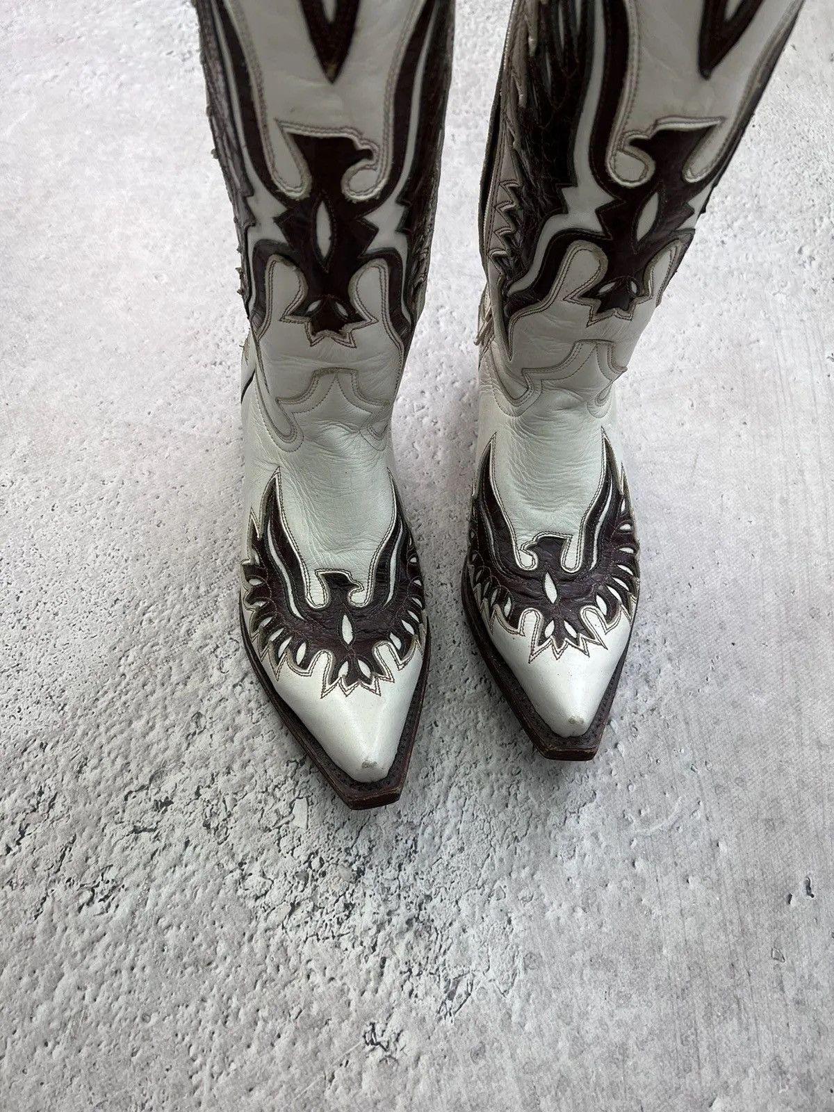 Western Rise Western moto buffalo GUIDI style boots high ankle Size US 6 / EU 39 - 11 Thumbnail