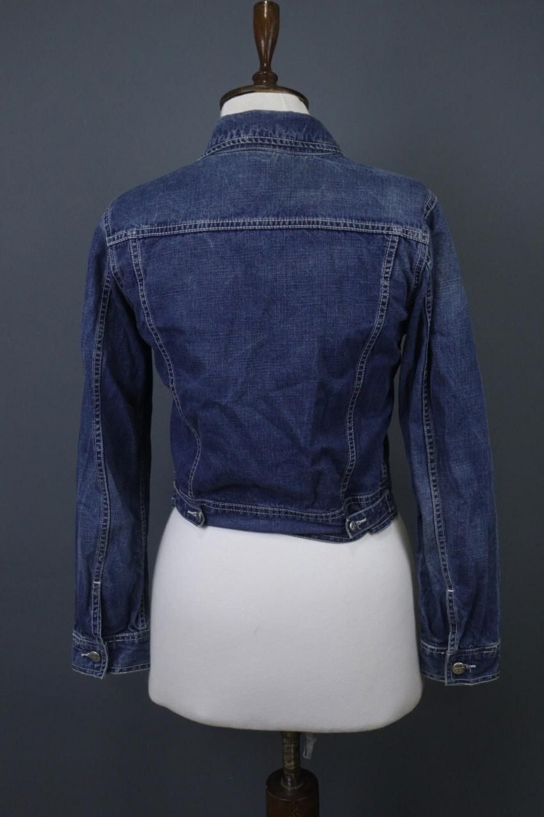 Diesel Diesel Blue Cotton Denim Collared Front Jean Jacket Size S Size S / US 4 / IT 40 - 12 Thumbnail