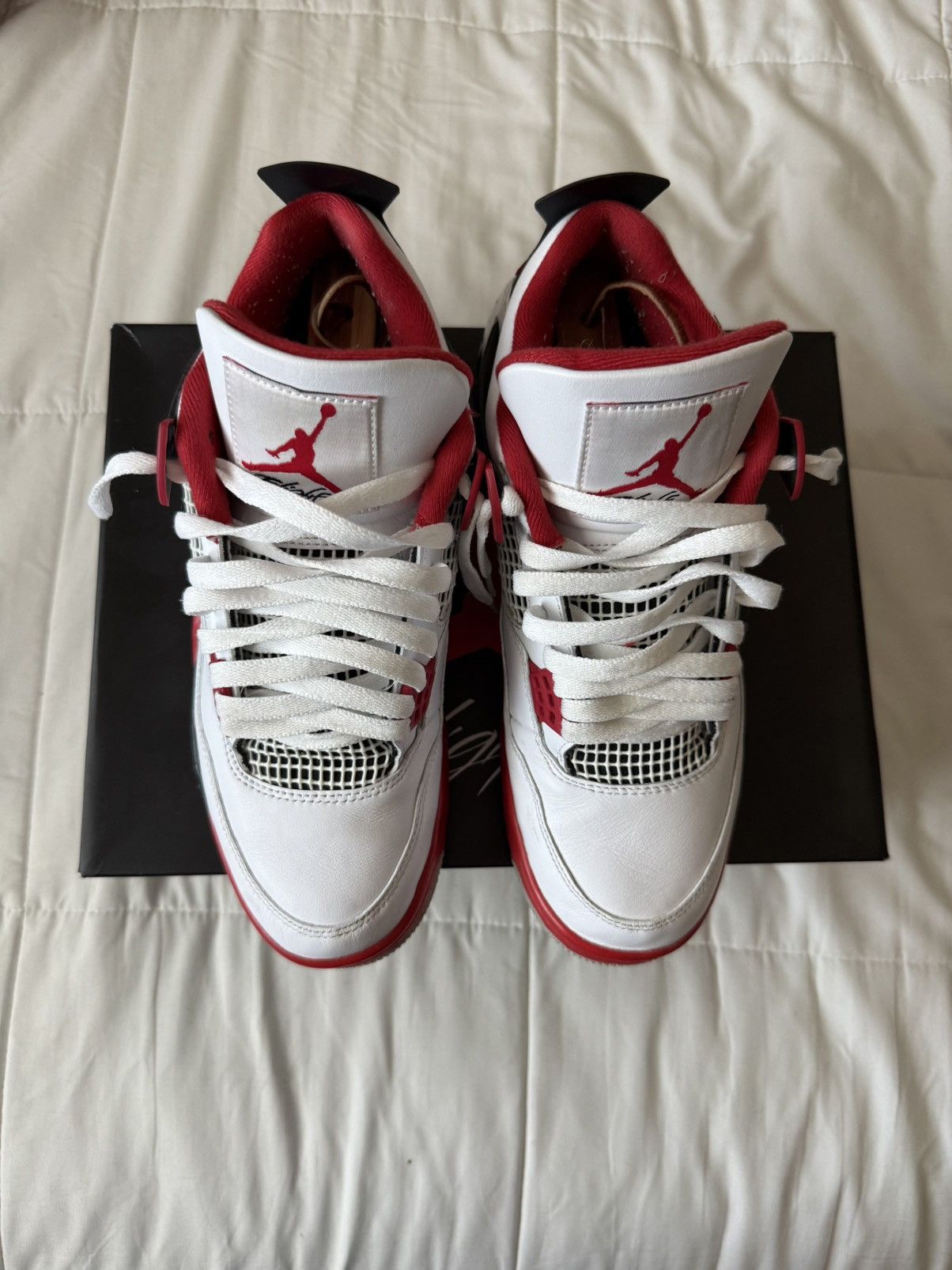 Jordan Brand Air Jordan 4 Retro Fire Red Size 8.5 Men Size US 8.5 / EU 41-42 - 3 Thumbnail