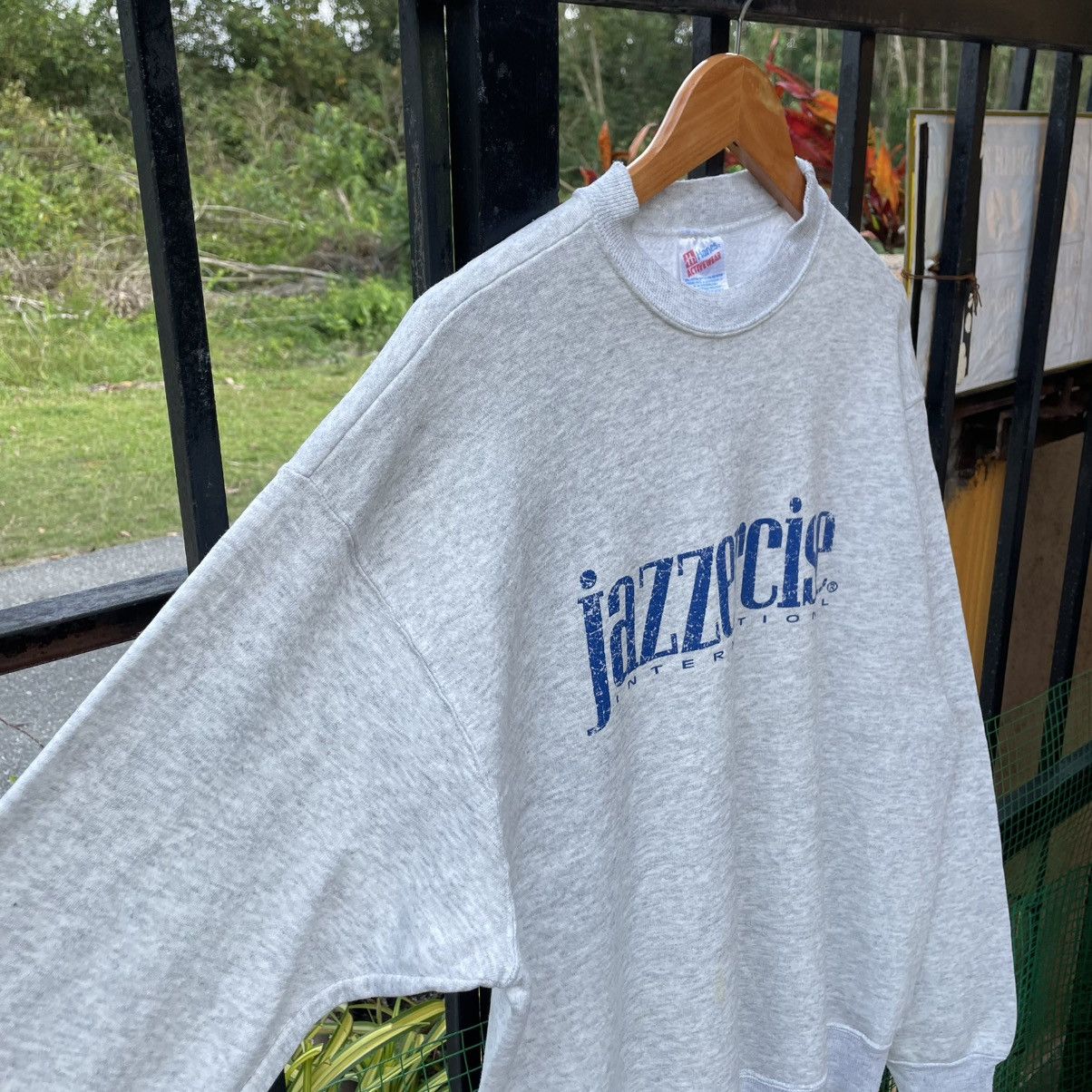 Vintage 🔥Vintage 90s Jazzercise International Distress Sweatshirts Size US M / EU 48-50 / 2 - 7 Thumbnail