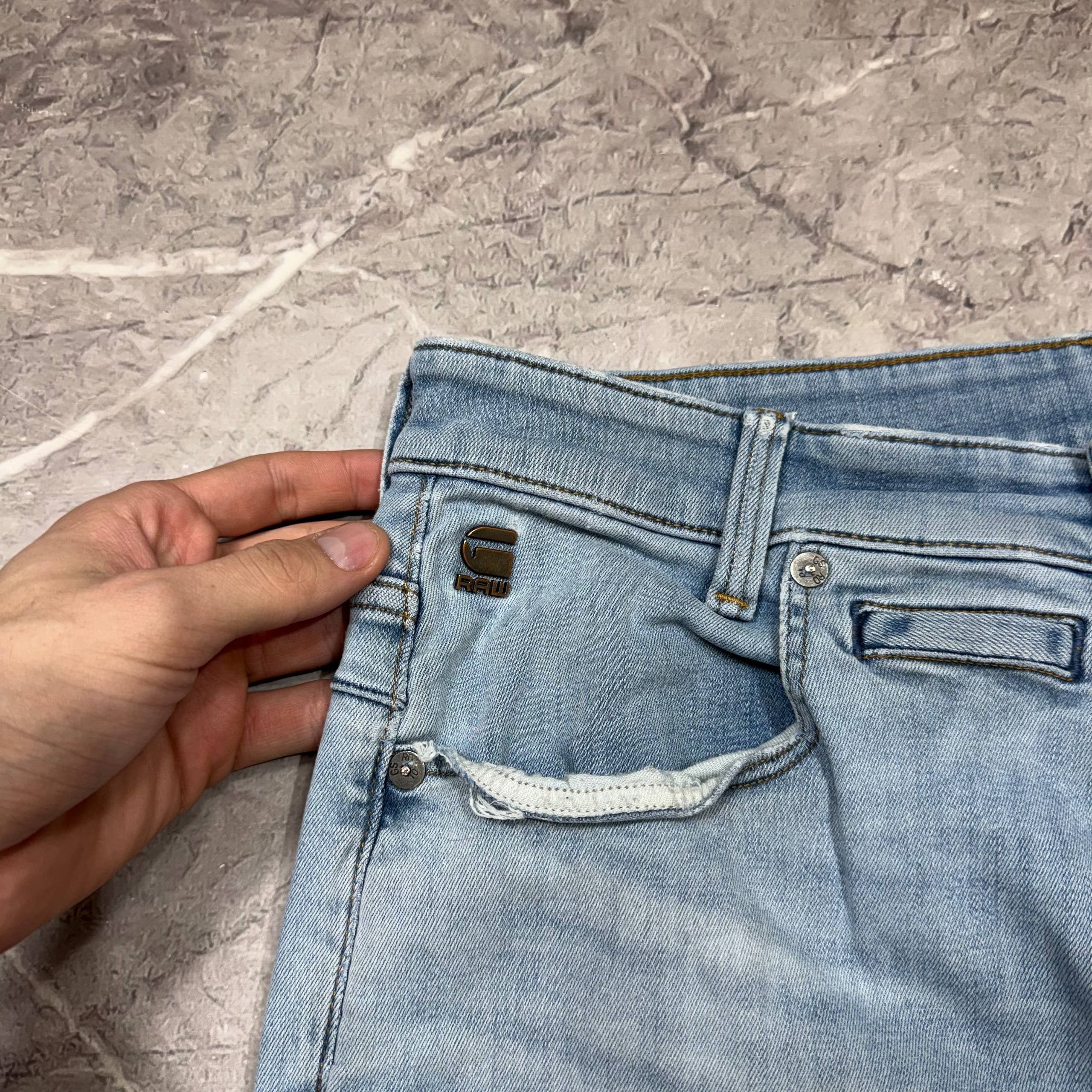 G-Star G-Star Raw Denim Faded Blue Y2K D-Staq 5-Pocket Jeans 32x32 Size US 33 - 11 Thumbnail