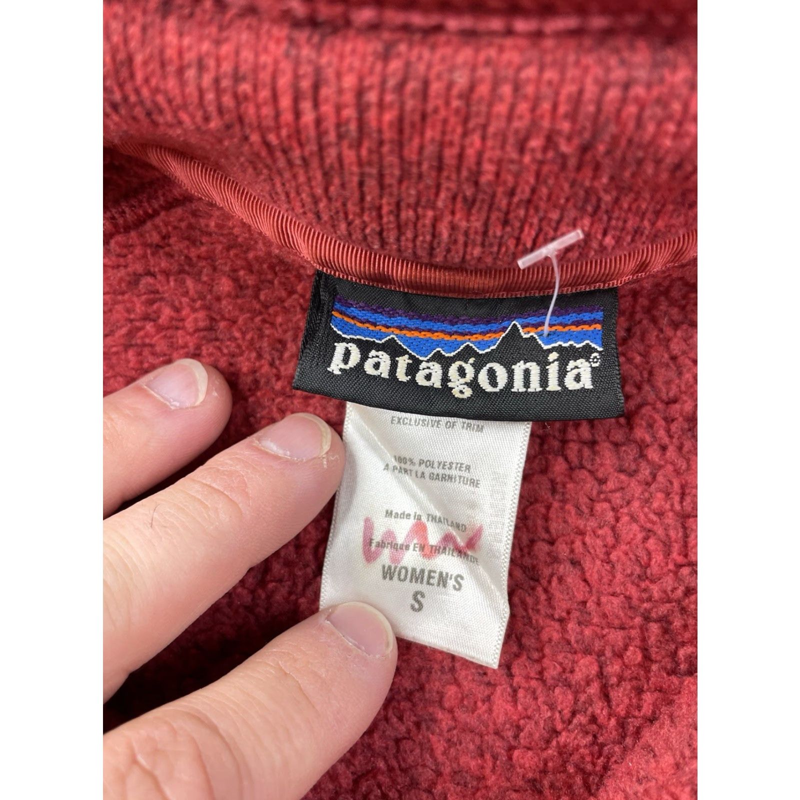 Patagonia Patagonia Better Sweater 1/4 Zip Fleece Jacket Womens Small Red 25615 Size S / US 4 / IT 40 - 2 Thumbnail