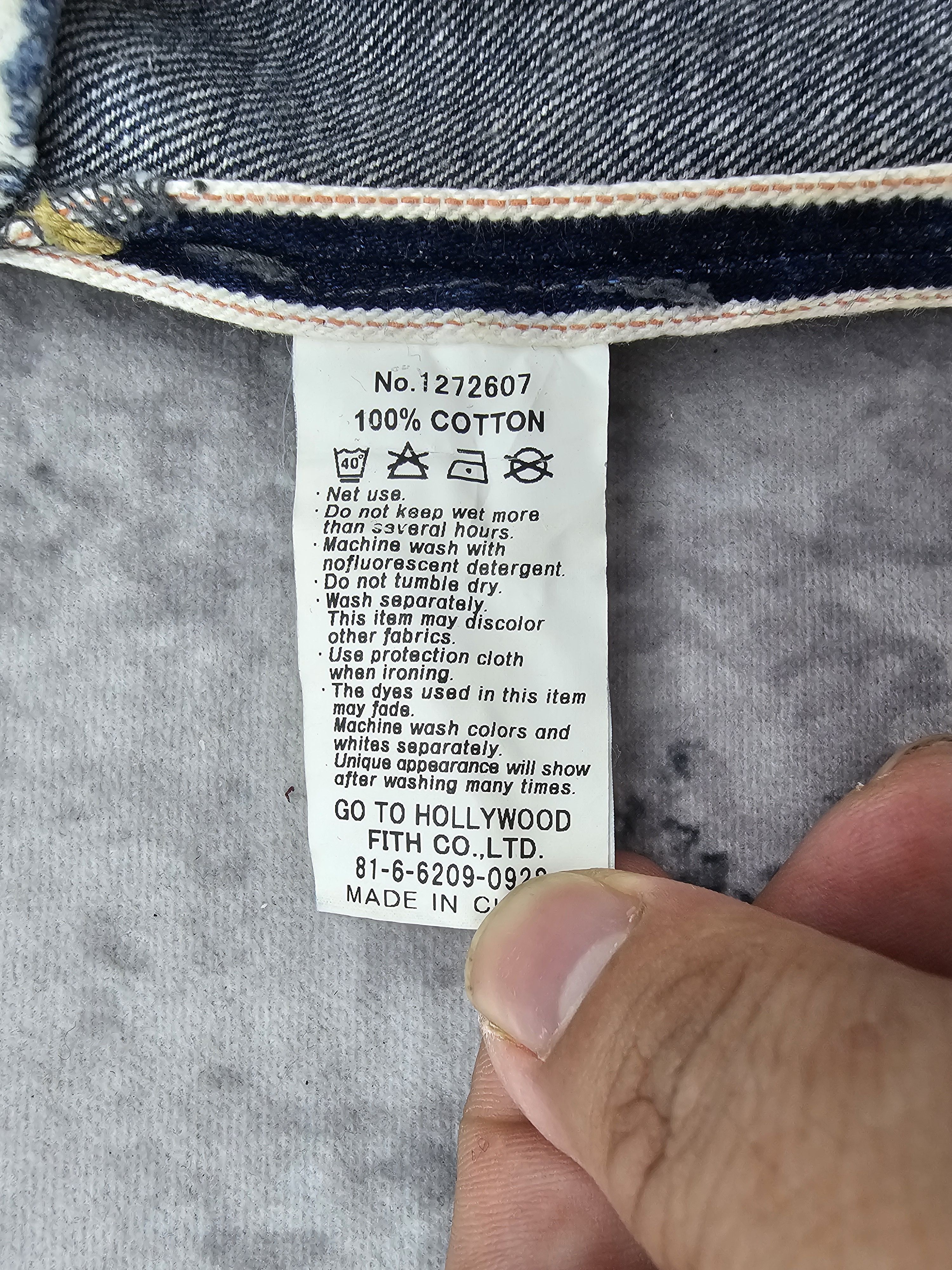Japanese Brand GO TO HOLLYWOOD Selvedge Redline Stone Wash Resize J0297 Size US 30 / EU 46 - 18 Thumbnail