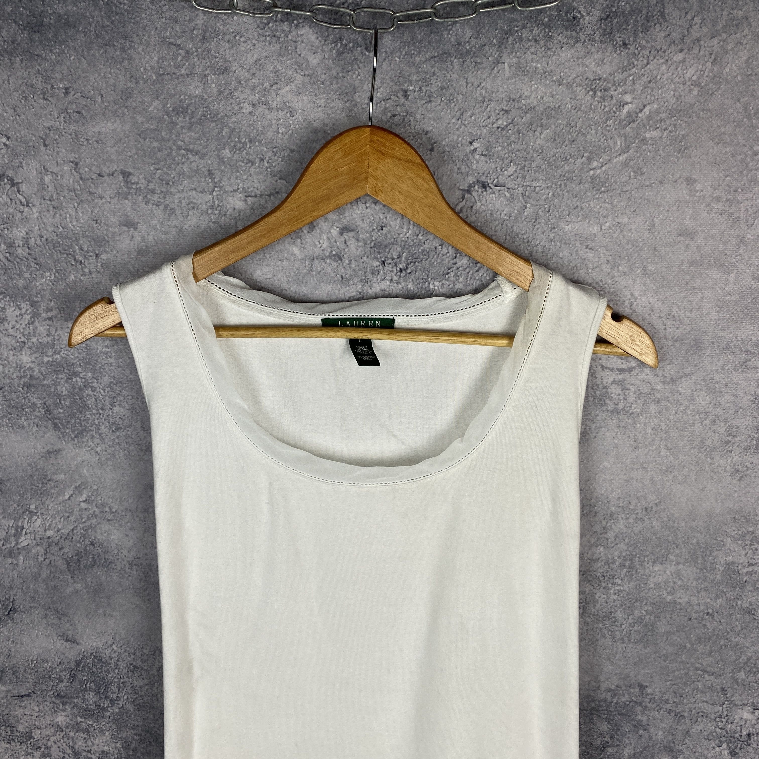 Lauren Ralph Lauren × Vintage Lauren Ralph Lauren Vintage Tank Top Women's Size L Size L / US 10 / IT 46 - 2 Thumbnail