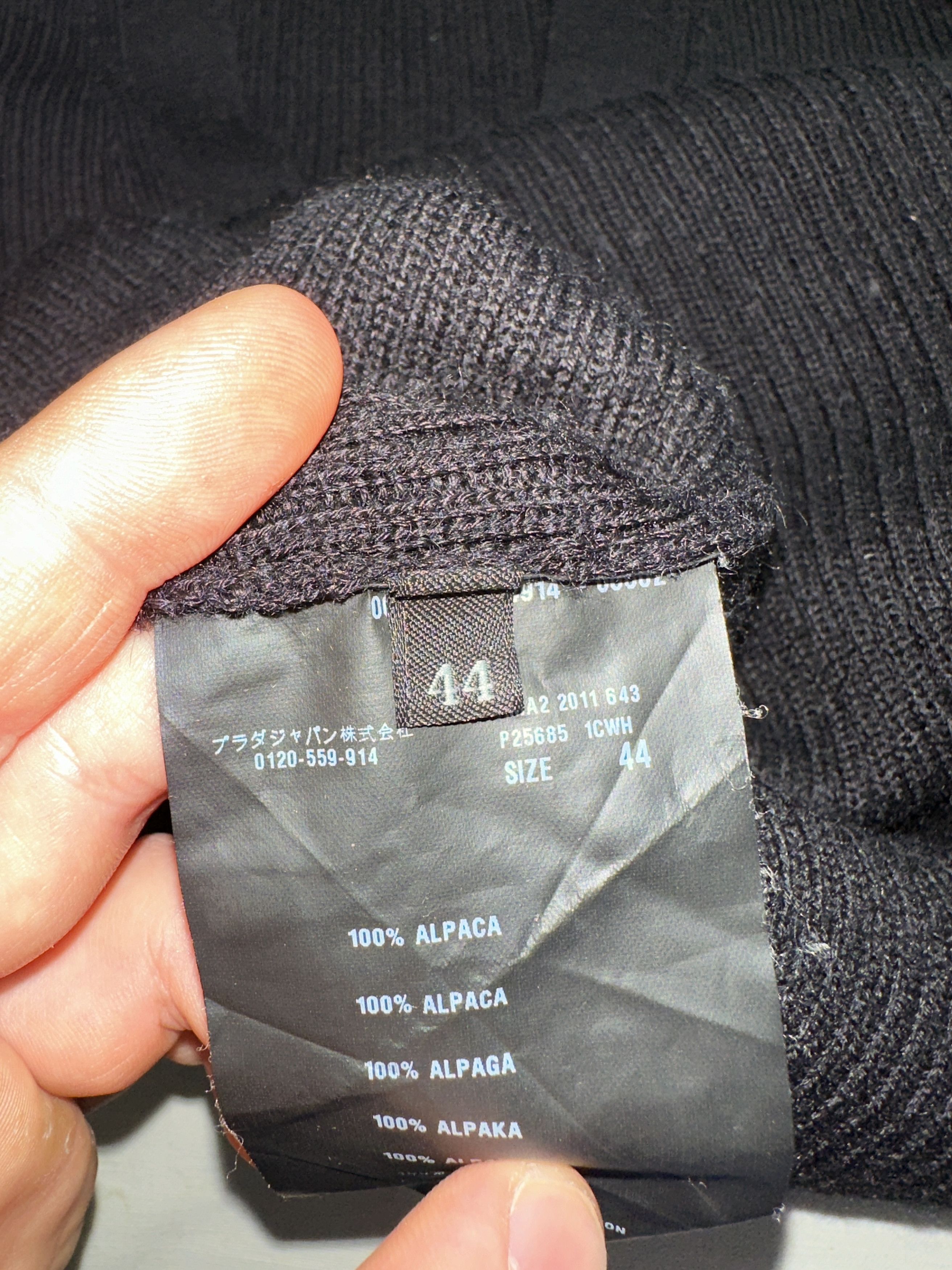Prada Prada 100% Alpaca Peru Knit Slim Stretch Cardigan 44 IT Size M / US 6-8 / IT 42-44 - 4 Thumbnail