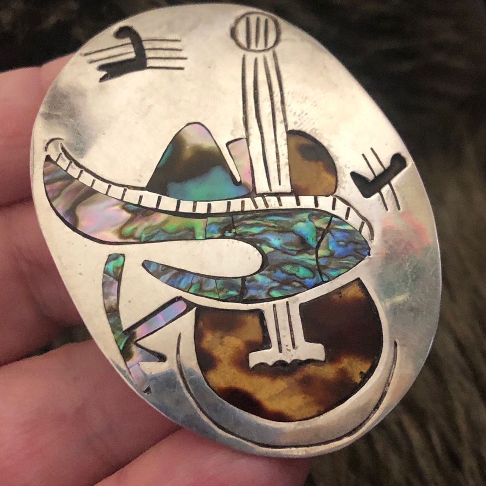 Vintage Vintage mid century Taxco 925 sterling brooch Size ONE SIZE - 6 Thumbnail