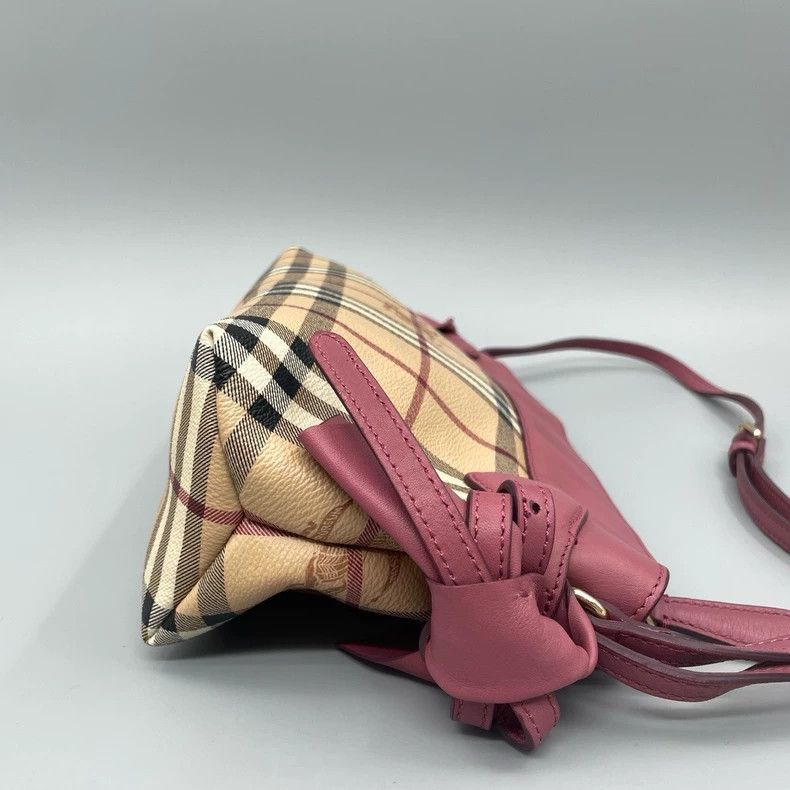 Burberry Burberry Burberry Checkered Crossbody Bag with Red Detail- Size ONE SIZE - 4 Thumbnail