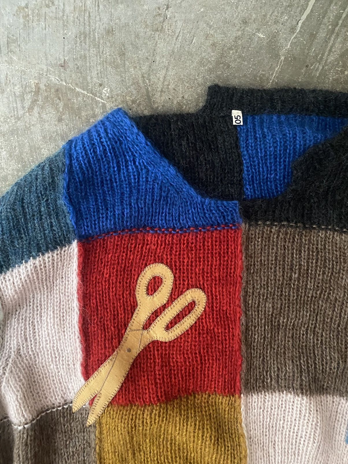 Japanese Brand Khoki Damaged Knit Sweater Sillage Kapital Visvim Boro Kuon Size US XL / EU 56 / 4 - 2 Thumbnail