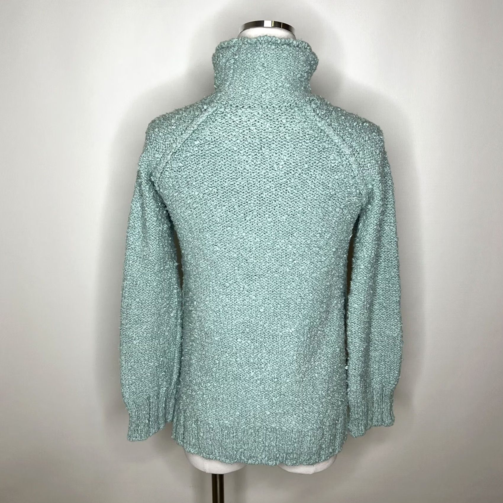 Anthropologie VINTAGE Anthropologie MOTH Juliette Sweater Blue Turtleneck Pullover Tunic XS Size XS / US 0-2 / IT 36-38 - 3 Thumbnail