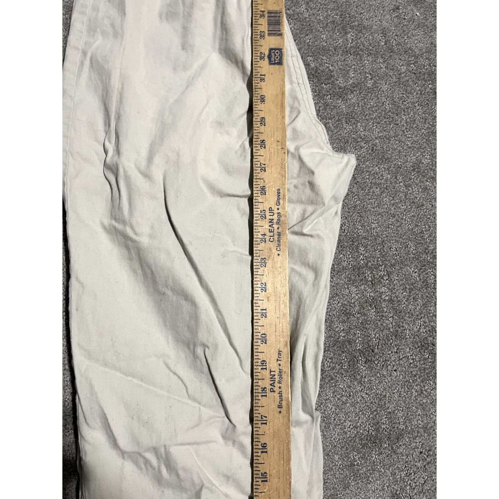 Vintage VINTAGE Aero Women's Chino Pants Sz 14 Regular Stretch Straight Cotton Blend Beige Casual Size 36" / US 14 / IT 50 - 6 Thumbnail