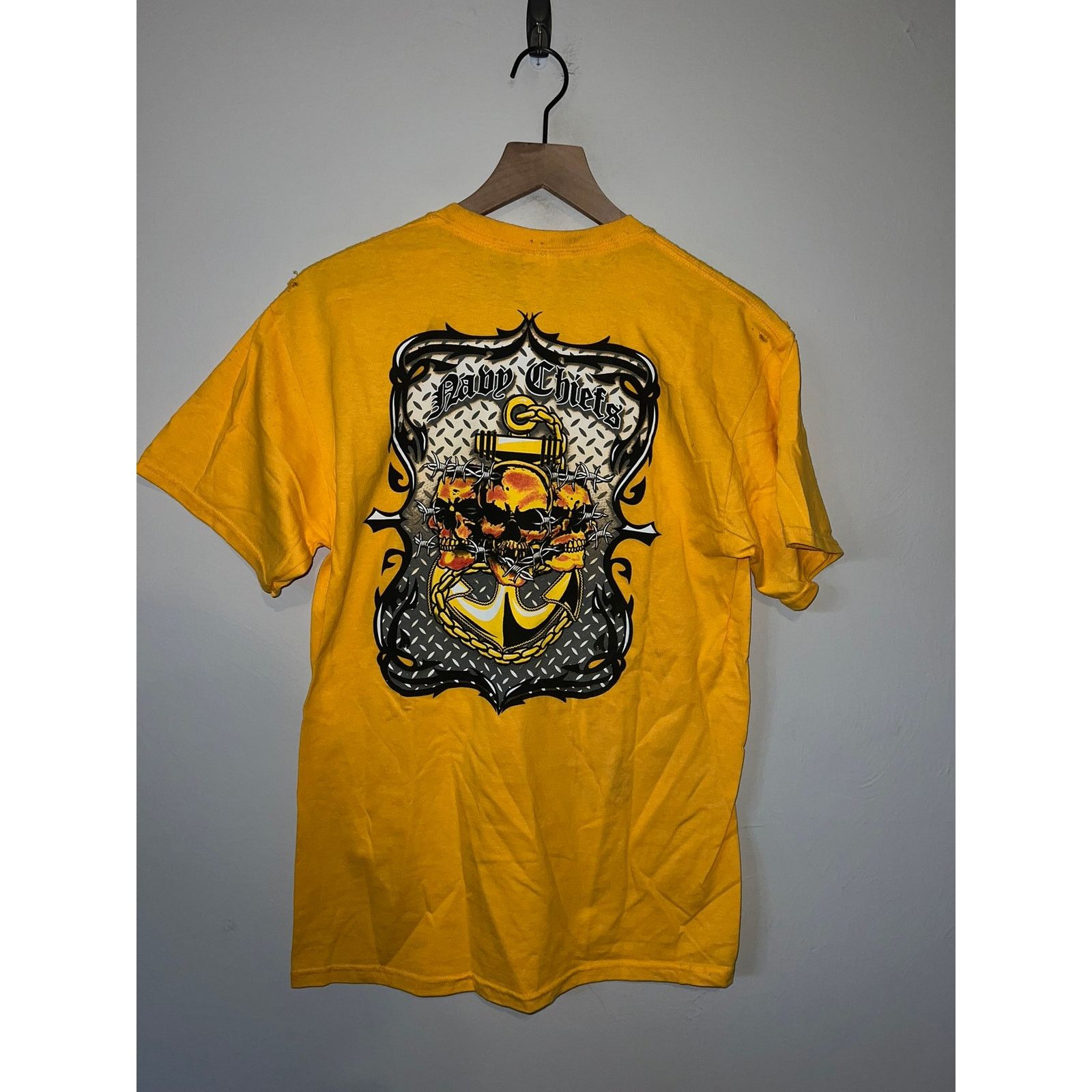 Gildan Vintage Navy Chiefs Shirt Comfair Fwd Task Force Tee M Size US M / EU 48-50 / 2 - 9 Thumbnail
