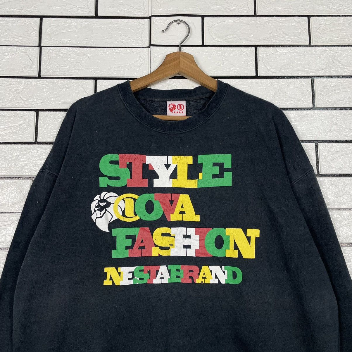 Japanese Brand Nesta Brand Black Crewneck Sweatshirt Size US L / EU 52-54 / 3 - 2 Thumbnail