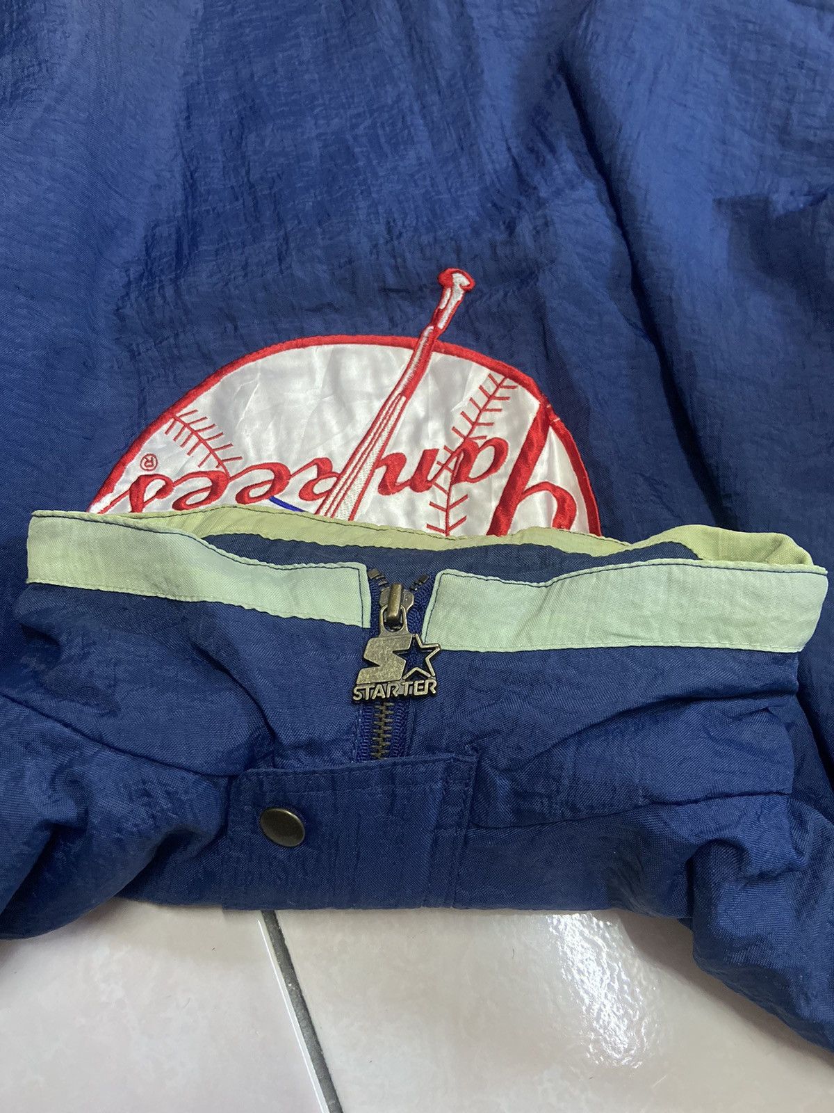 New York Yankees × Starter Vintage New York Yankees Starter Parka Windbreaker Jacket Size US L / EU 52-54 / 3 - 7 Thumbnail