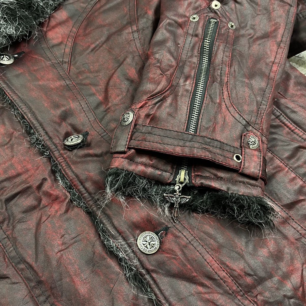 If Six Was Nine Berning sho red blood trim fur coat jacket vkei style Size US L / EU 52-54 / 3 - 9 Thumbnail