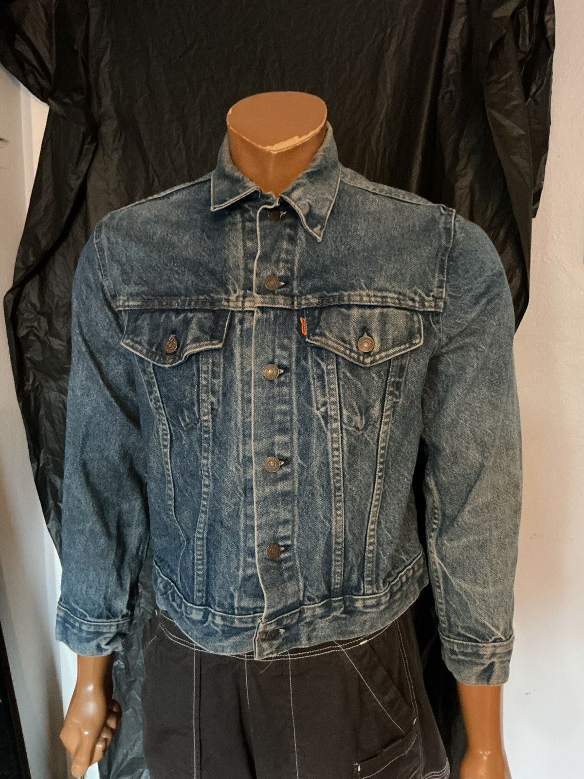 Levi's Vintage 70s 80s Levis Orange Tab Denim Trucker Jean Jacket Size US L / EU 52-54 / 3 - 13 Thumbnail