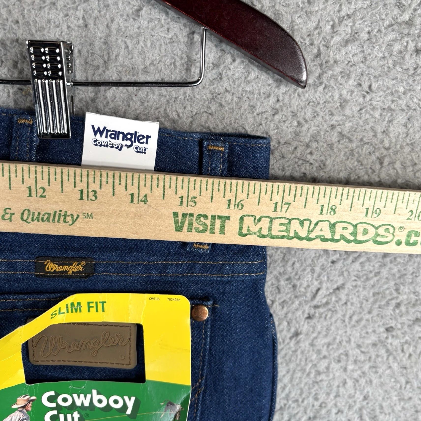 Wrangler Wrangler Cowboy Cut 936 Slim Fit Jeans 32x38 Regular Men Blue Denim 100% Cotton Comfort Pocket 5-Pocket Y2K Cowboy Theme Vintage No Size US 32 / EU 48 - 7 Thumbnail