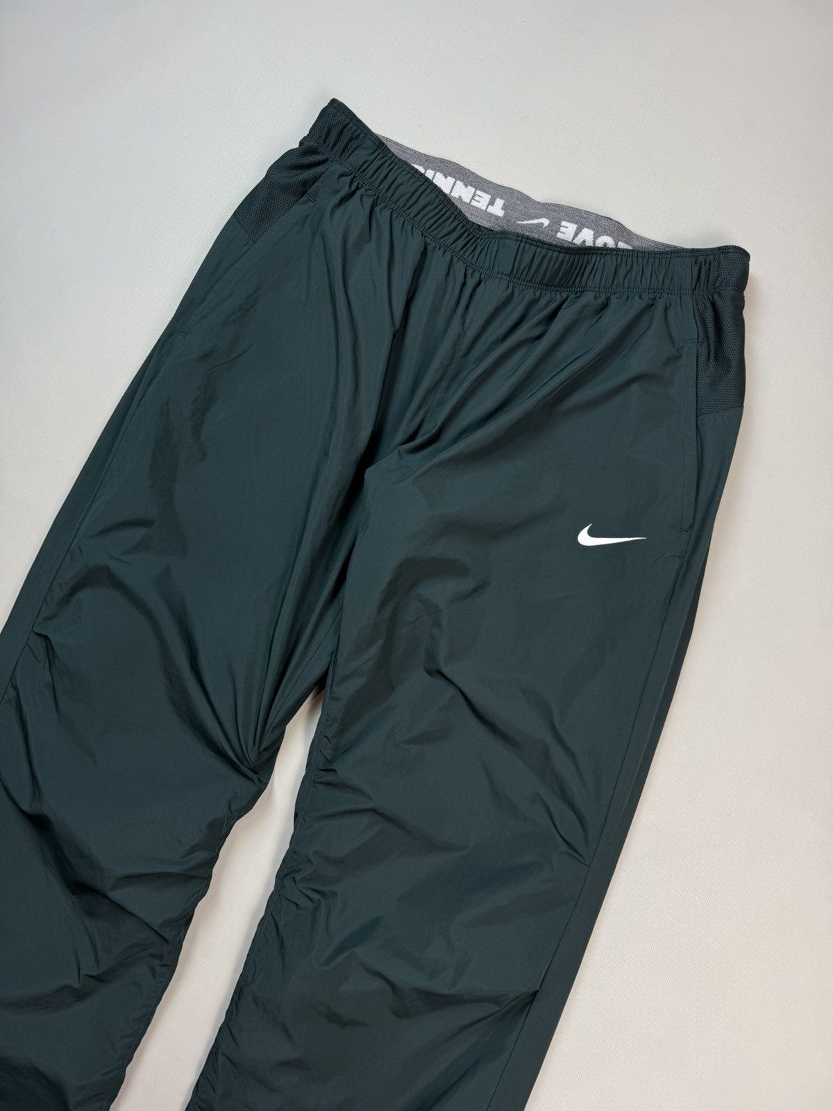 Nike Tennis Vintage Y2K Wide Leg Ankle Zip Track Pants Trousers Size US 34 / EU 50 - 2 Thumbnail