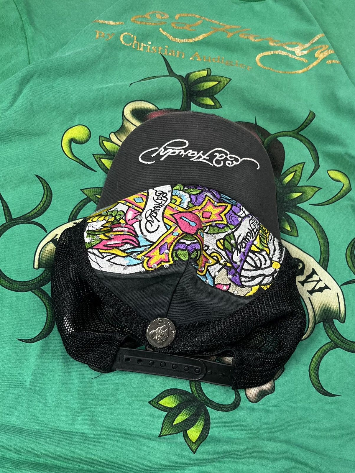 Ed Hardy Vintage Y2K Ed Hardy cap Size ONE SIZE - 2 Thumbnail